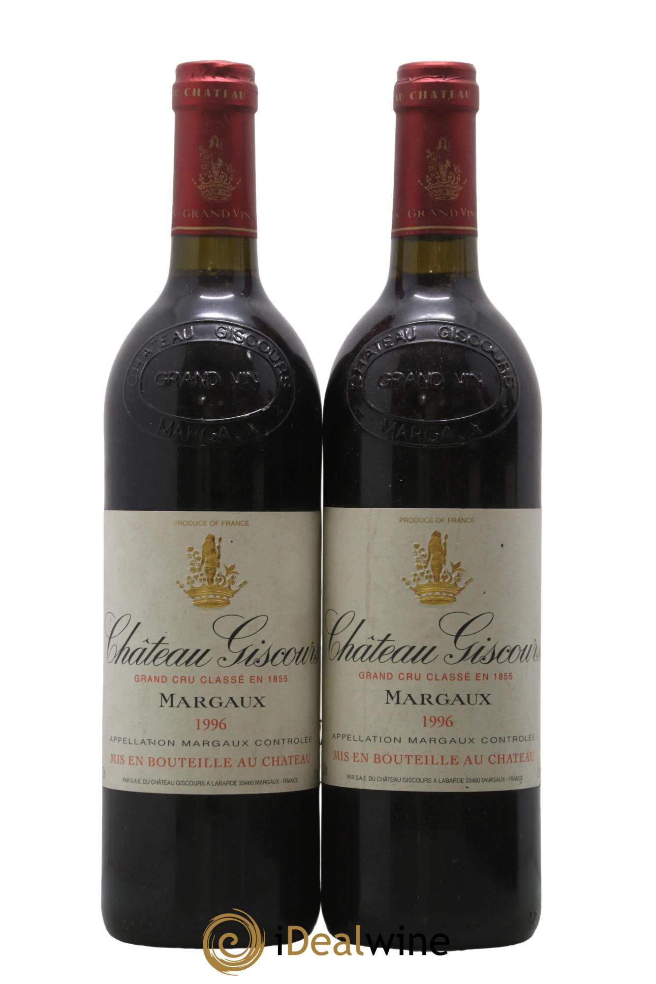 Château Giscours 3ème Grand Cru Classé 1996 - Lot of 2 bottles - 0
