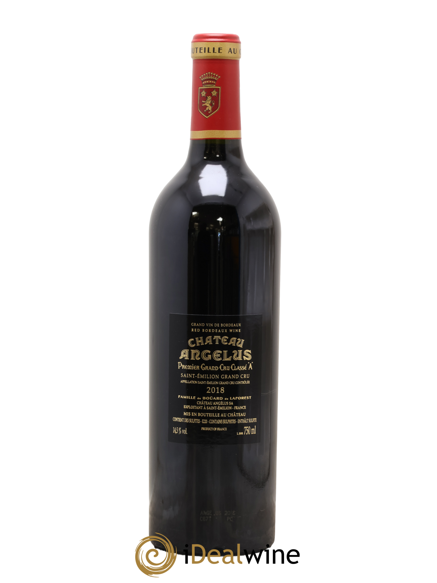 Château Angélus 1er Grand Cru Classé A 2018 - Lotto di 1 bottiglia - 1
