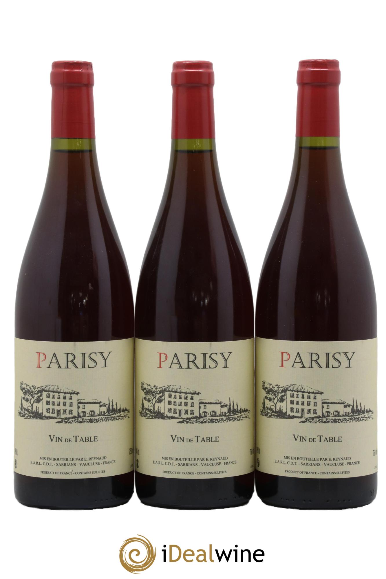 Vin de Table Parisy Emmanuel Reynaud 2019 - Lot de 3 bouteilles - 0