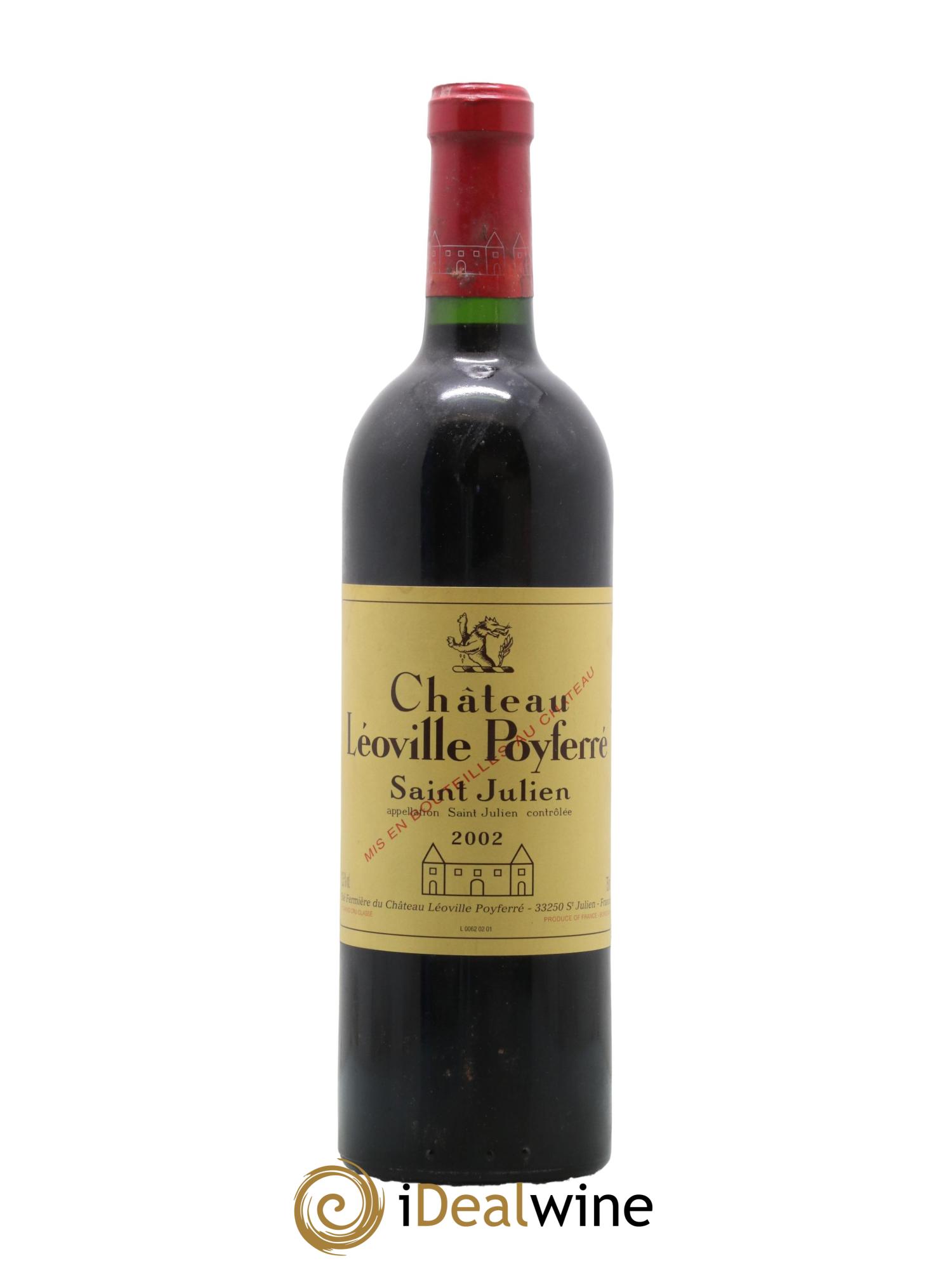 Château Léoville Poyferré 2ème Grand Cru Classé 2002 - Lot de 1 bouteille - 0