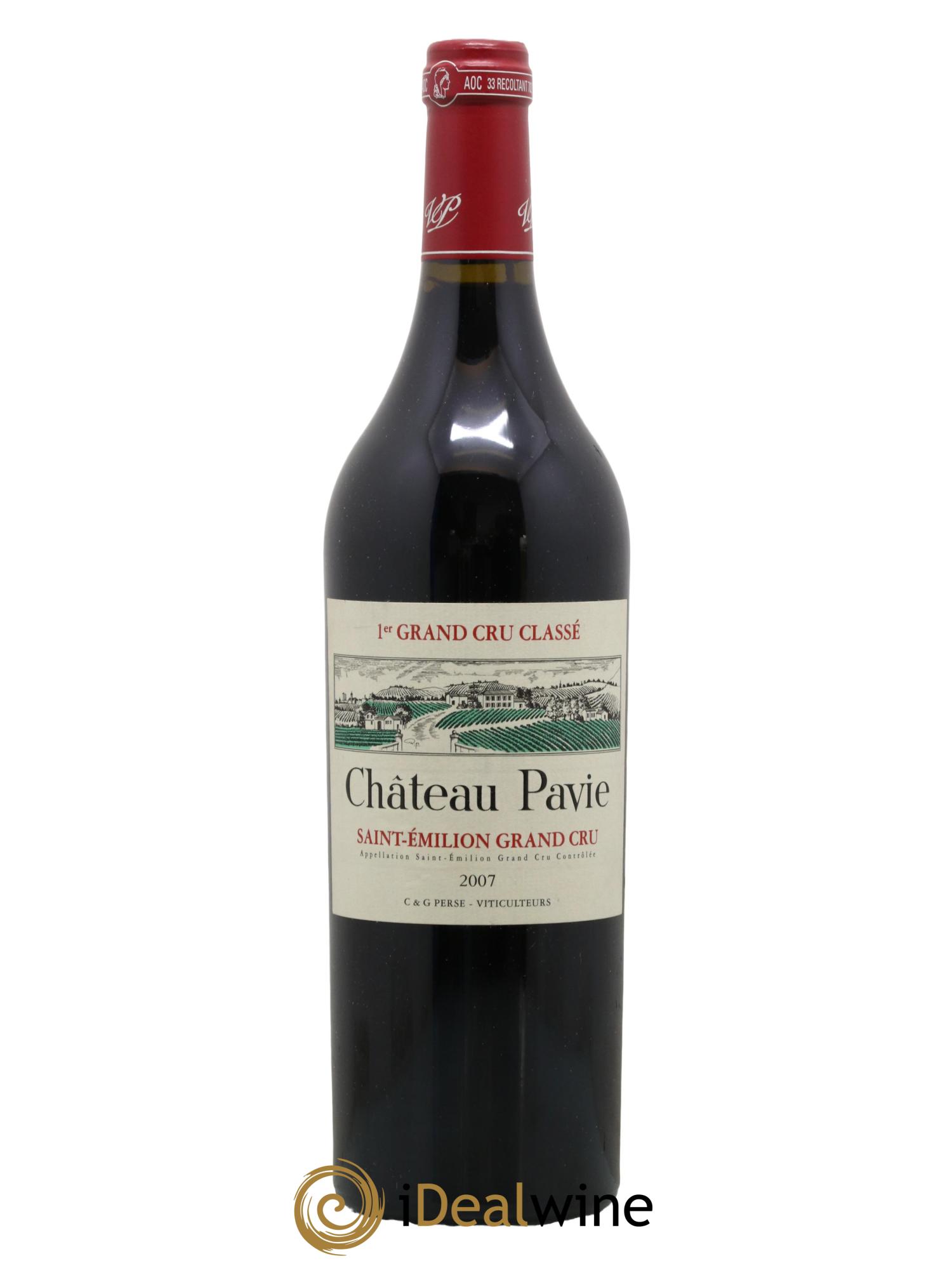 Château Pavie 1er Grand Cru Classé A 2007 - Lot de 1 bouteille - 0