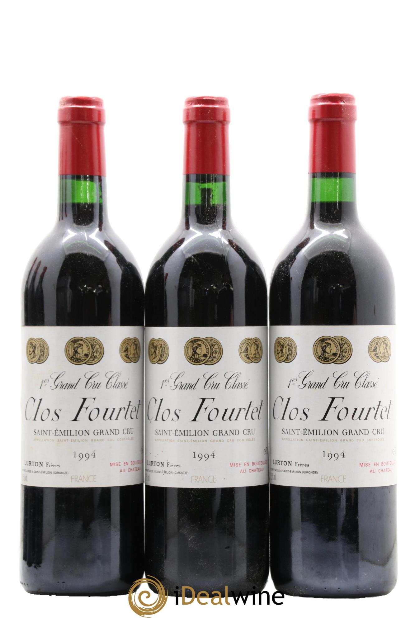 Clos Fourtet 1er Grand Cru Classé B  1994 - Lot de 12 bouteilles - 3