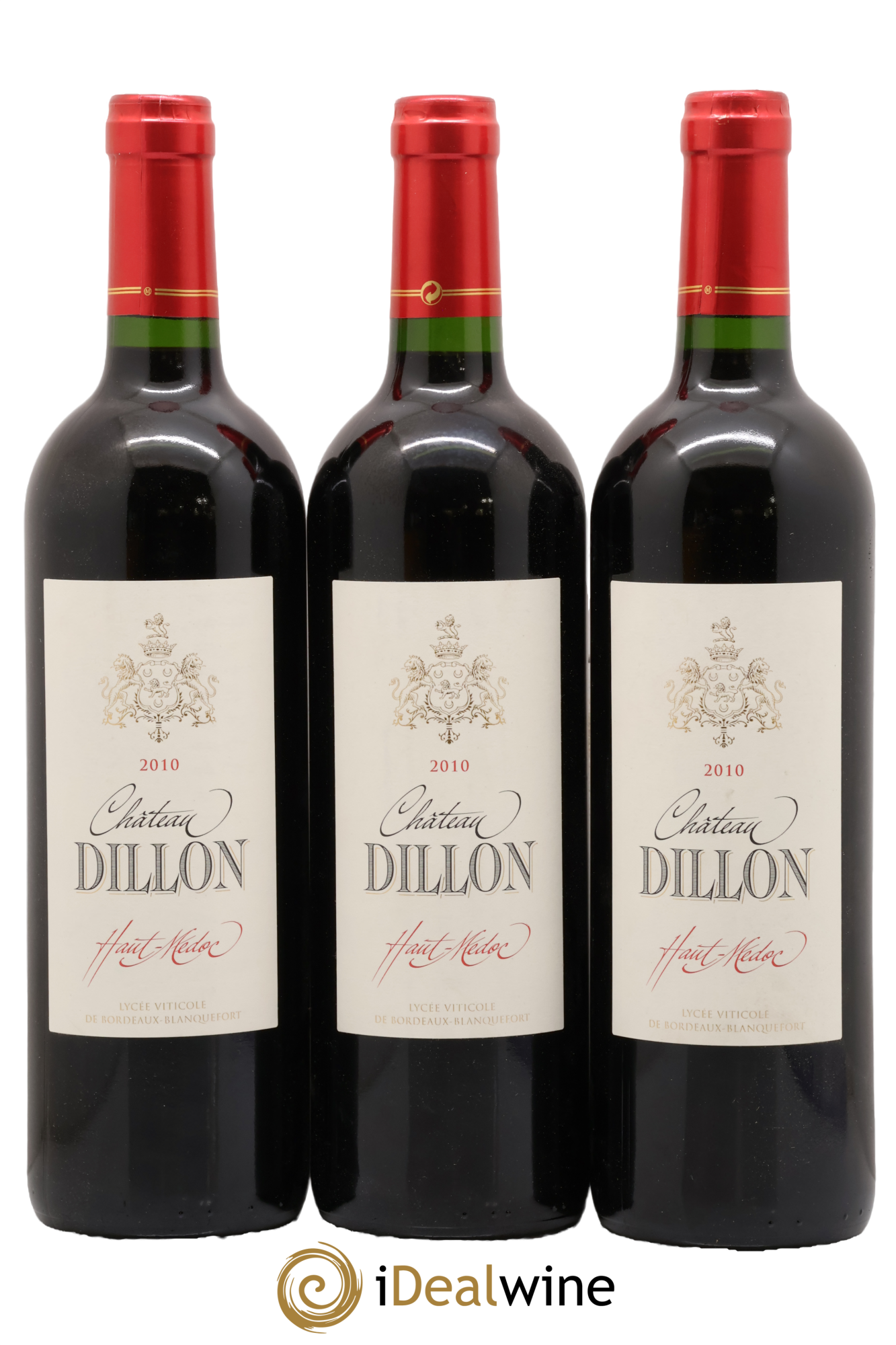 Château Dillon Cru Bourgeois 2010 - Lot of 3 bottles - 0
