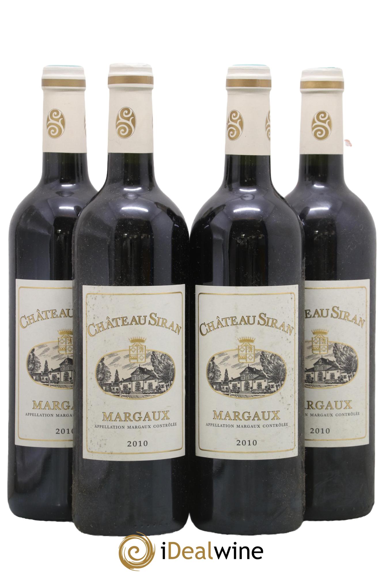Château Siran 2010 - Lot of 4 bottles - 0