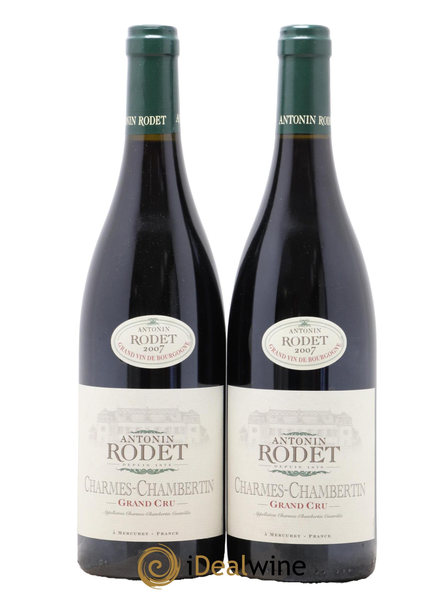 Charmes-Chambertin Grand Cru Domaine Antonin Rodet 2007 - Posten von 2 Flaschen - 0