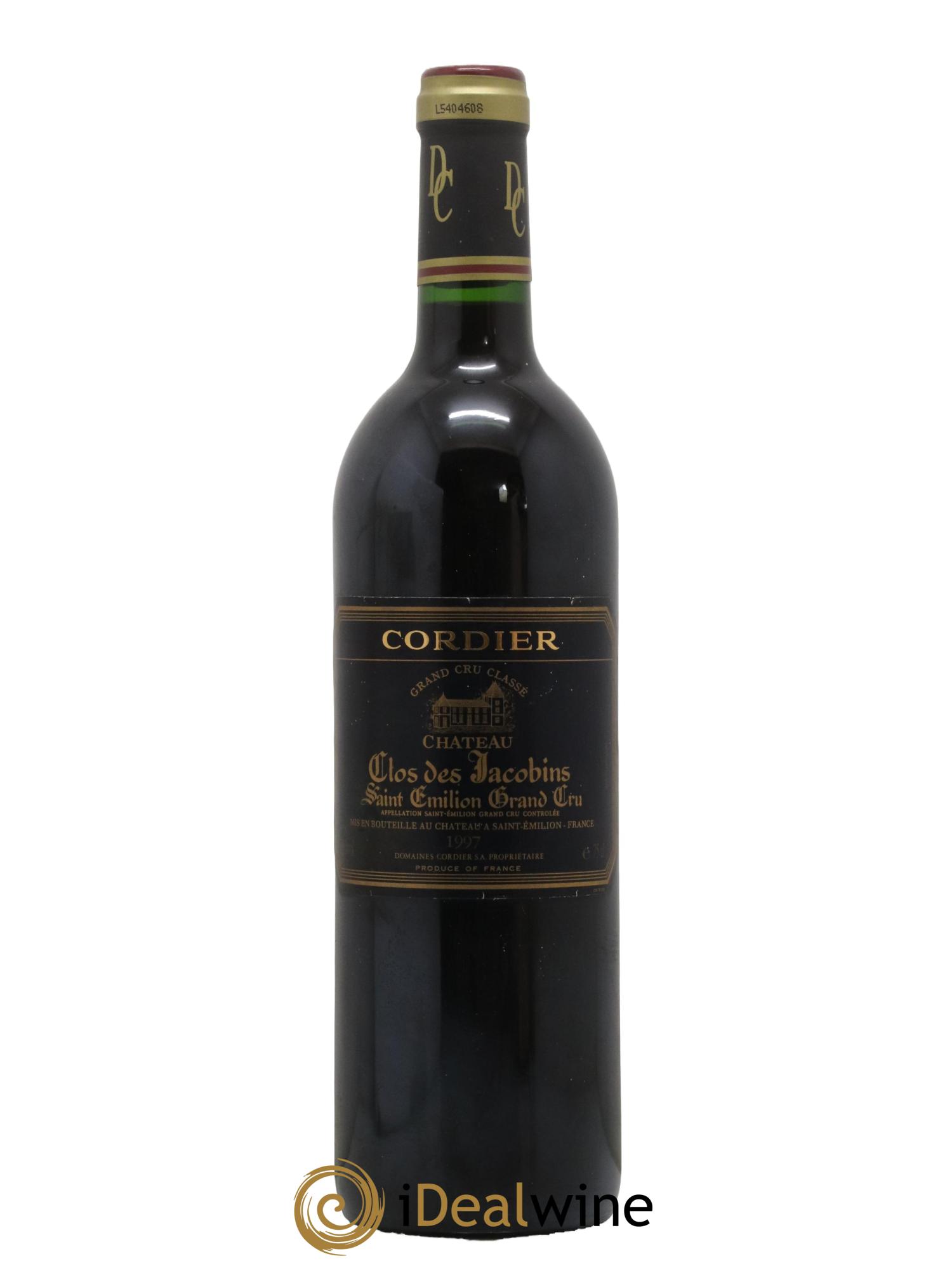 Château Clos des Jacobins Grand Cru Classé 1997 - Lot de 1 bouteille - 0