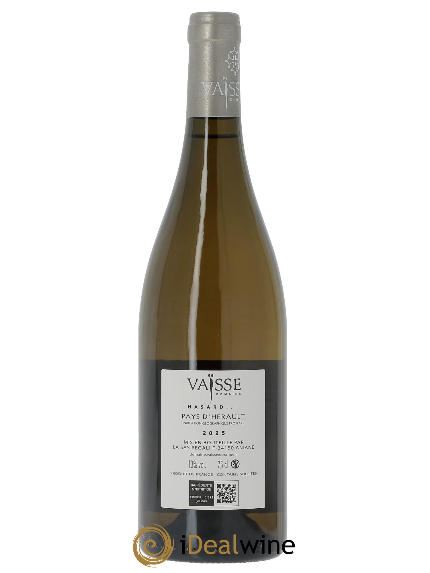 Pays d'Hérault Hasard Vaisse (Domaine)  2025 - Posten von 1 Flasche - 1