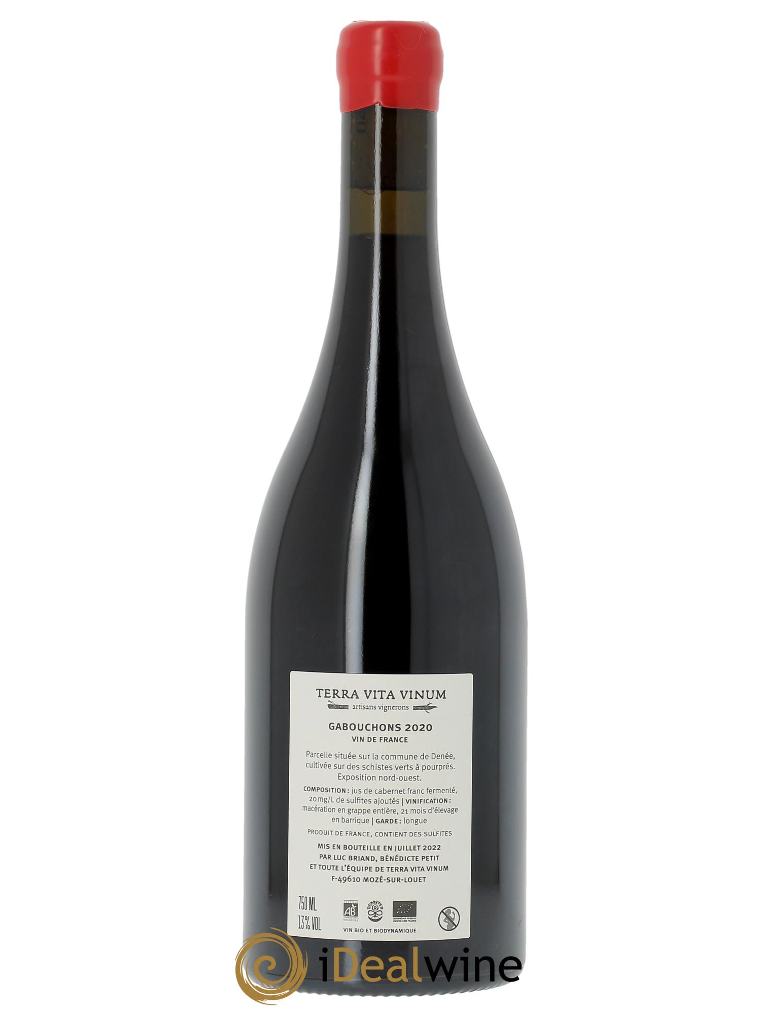 Vin de France Gabouchons Terra Vita Vinum  2020 - Posten von 1 Flasche - 1