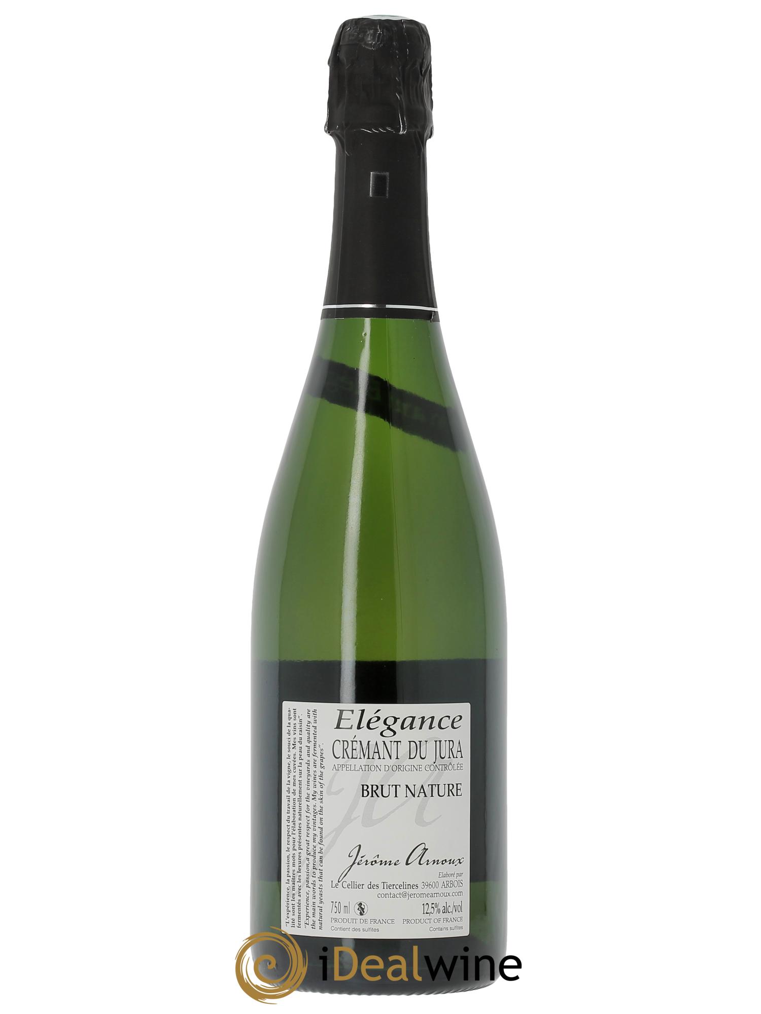 Crémant du Jura Elégance Brut Nature Jérôme Arnoux - Lot of 1 bottle - 1