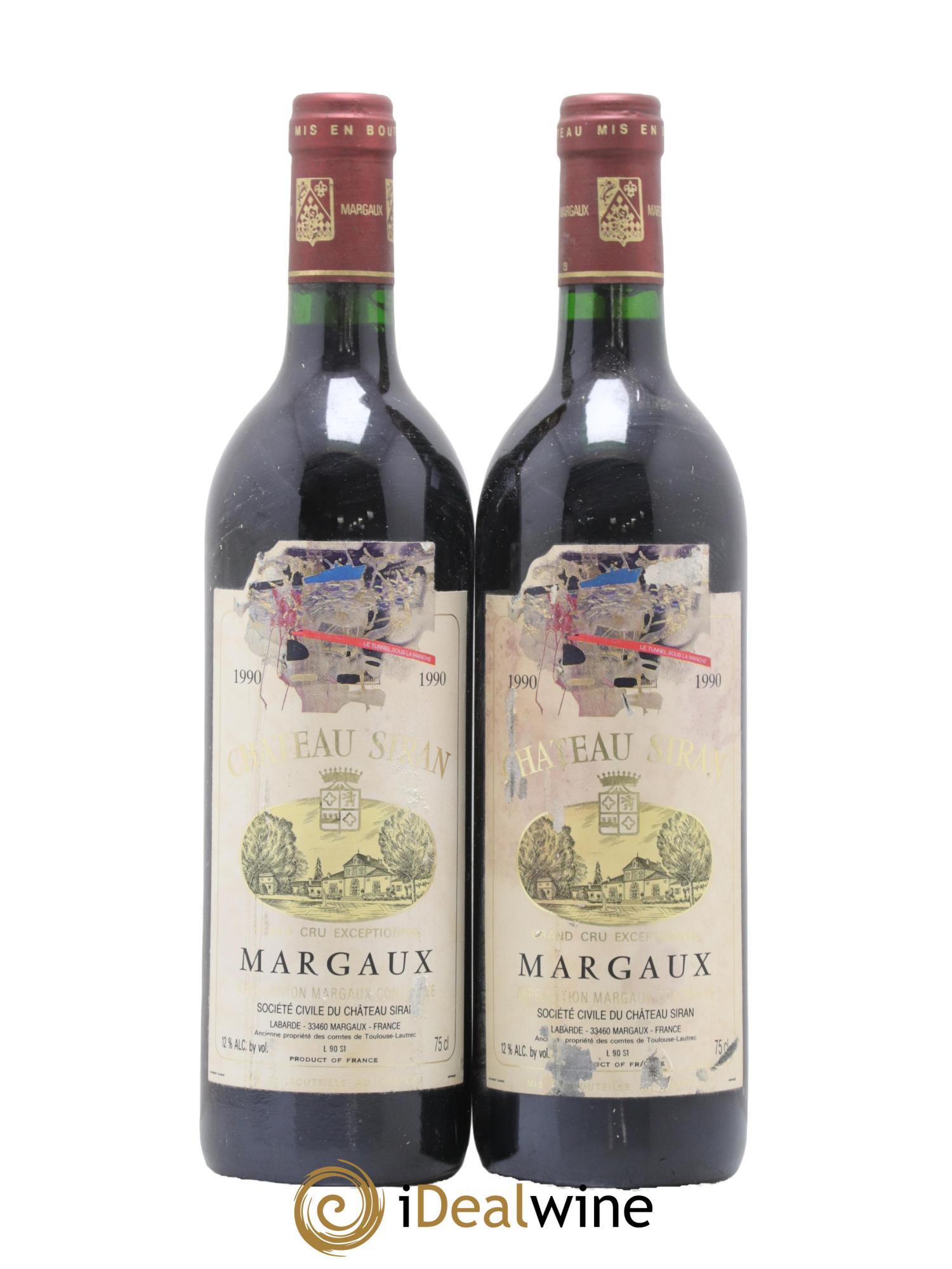 Château Siran 1990 - Posten von 2 Flaschen - 0
