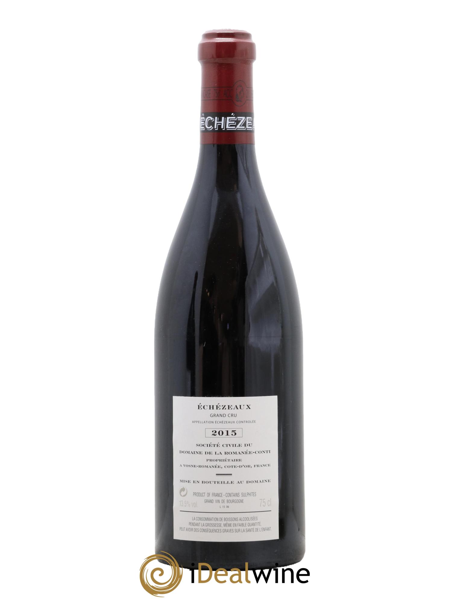 Echezeaux Grand Cru Domaine de la Romanée-Conti  2015 - Posten von 1 Flasche - 1