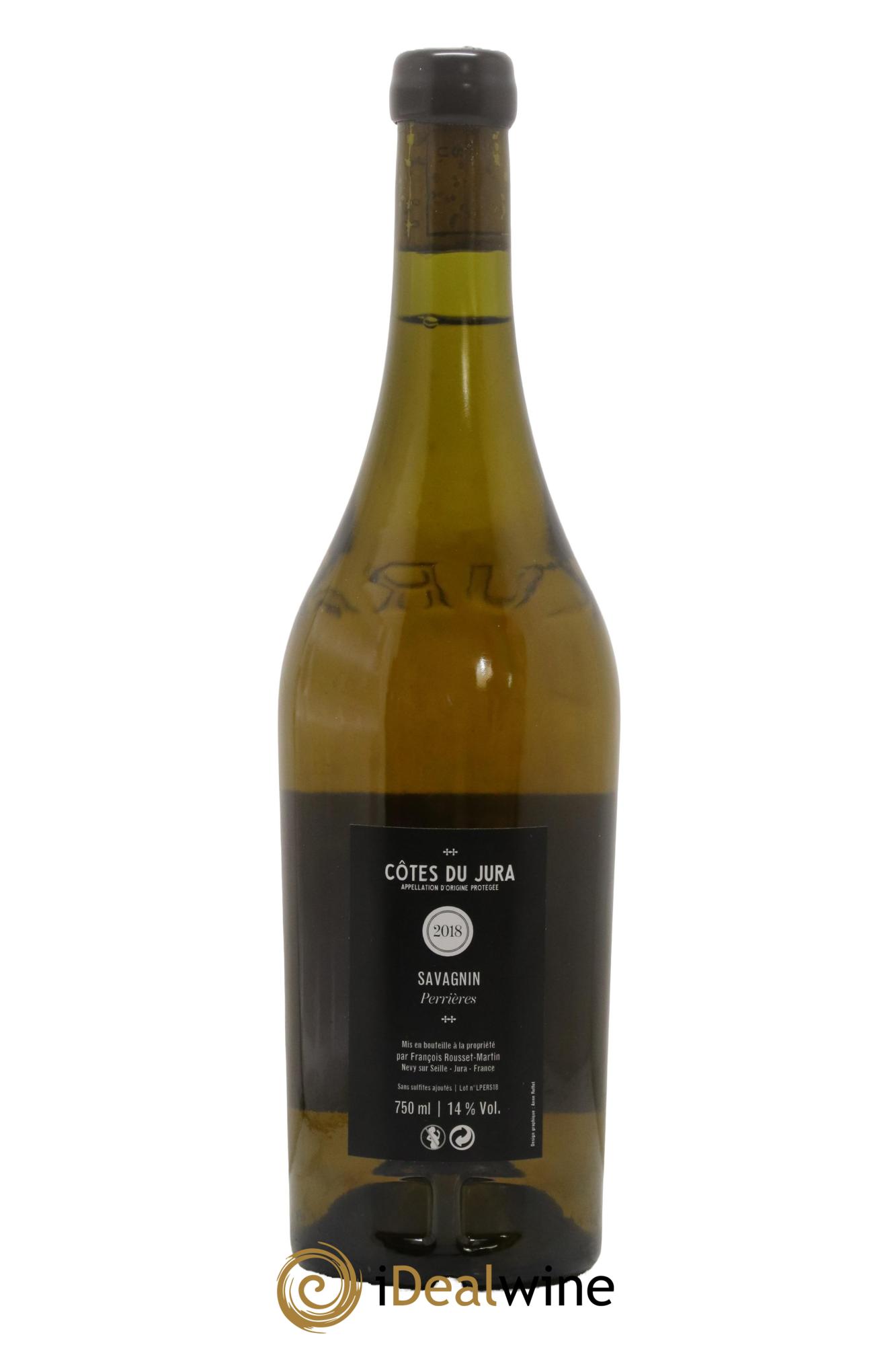 Côtes du Jura Savagnin Perrières François Rousset-Martin 2018 - Posten von 1 Flasche - 1