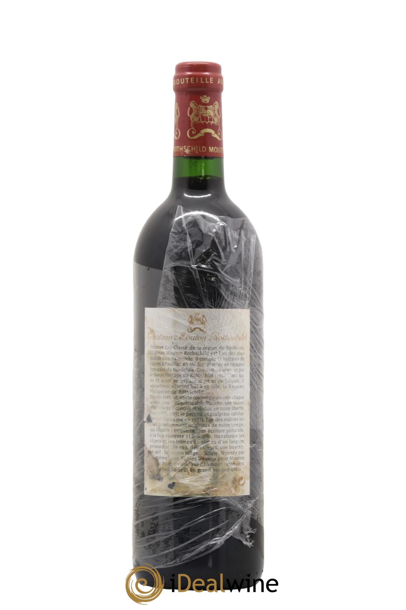 Château Mouton Rothschild 1er Grand Cru Classé 1995 - Lot de 1 bouteille - 1