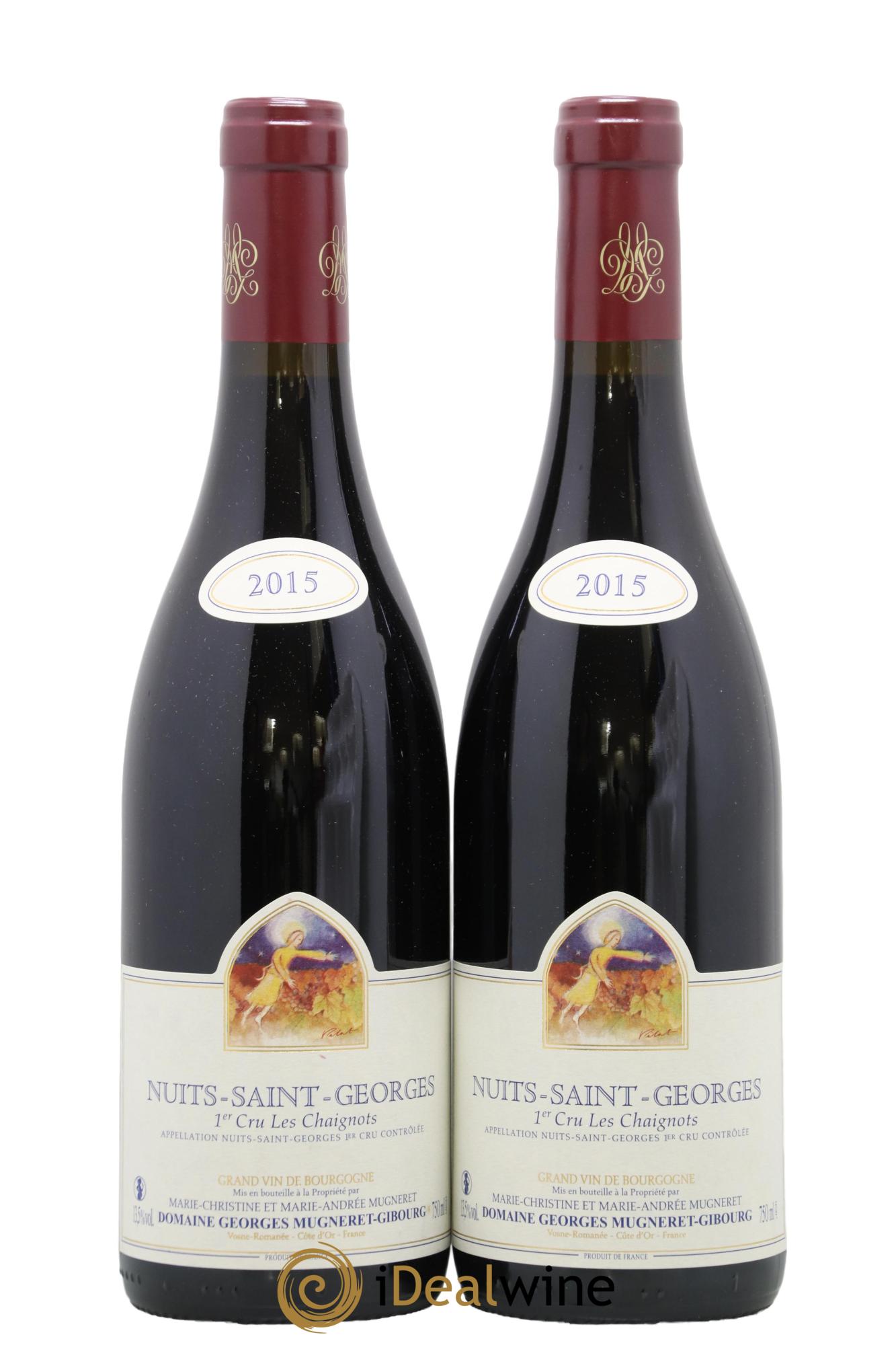 Nuits-Saint-Georges 1er Cru Les Chaignots Mugneret-Gibourg (Domaine) 2015 - Posten von 2 Flaschen - 0