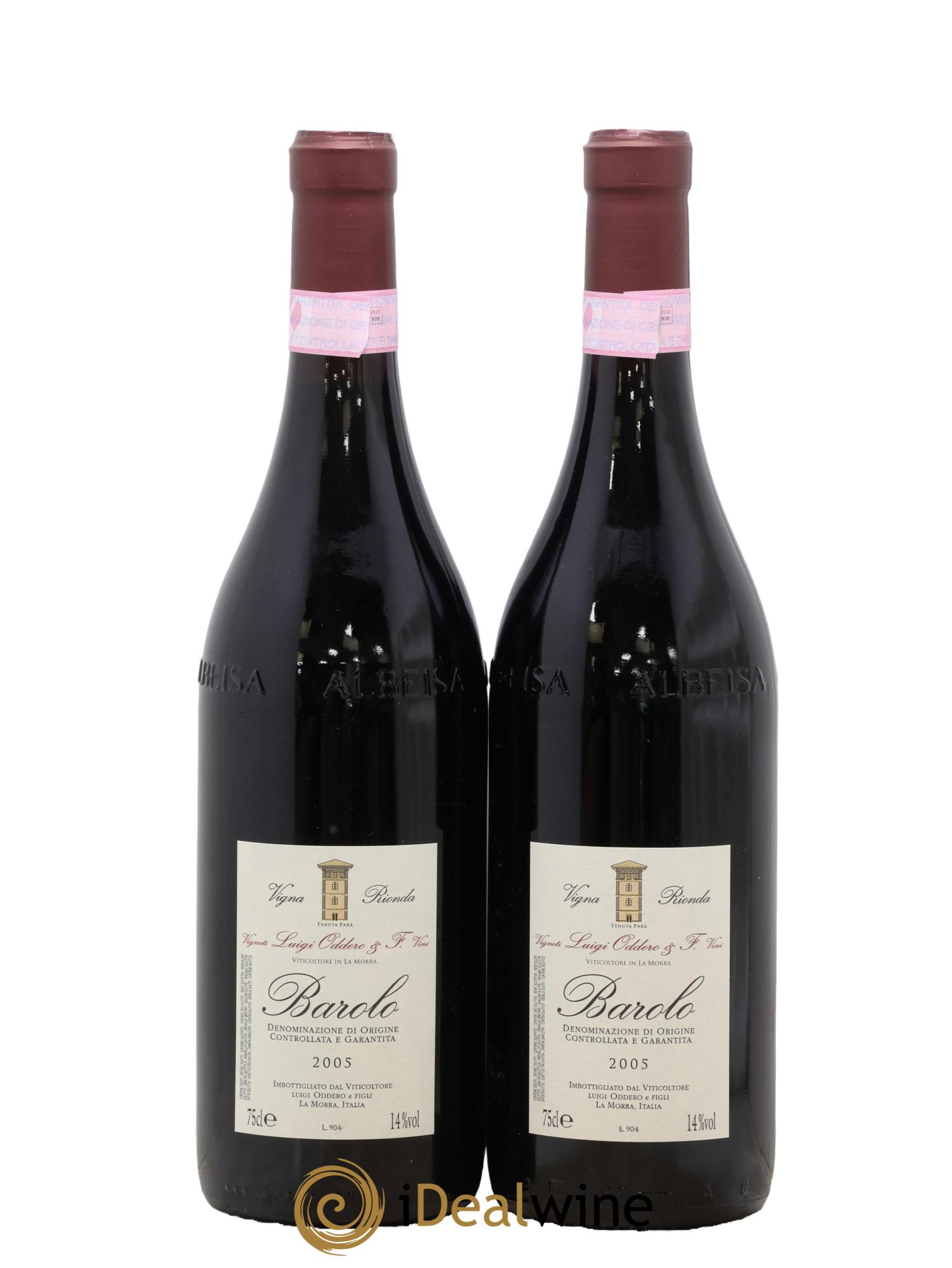 Barolo DOCG Vigna Rionda Luigi Oddero & F. 2005 - Posten von 2 Flaschen - 1