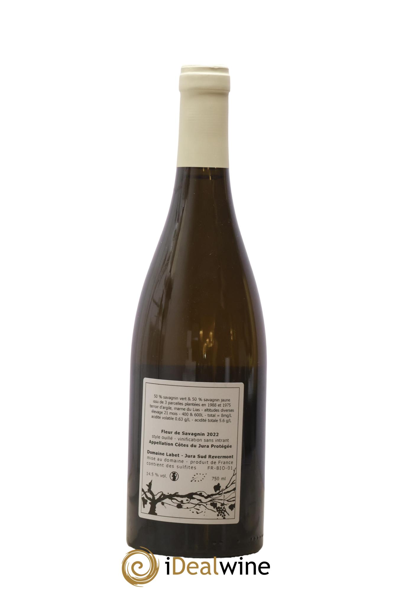 Côtes du Jura Fleur de Savagnin Romain - Julien  - Charline Labet 2022 - Lotto di 1 bottiglia - 1