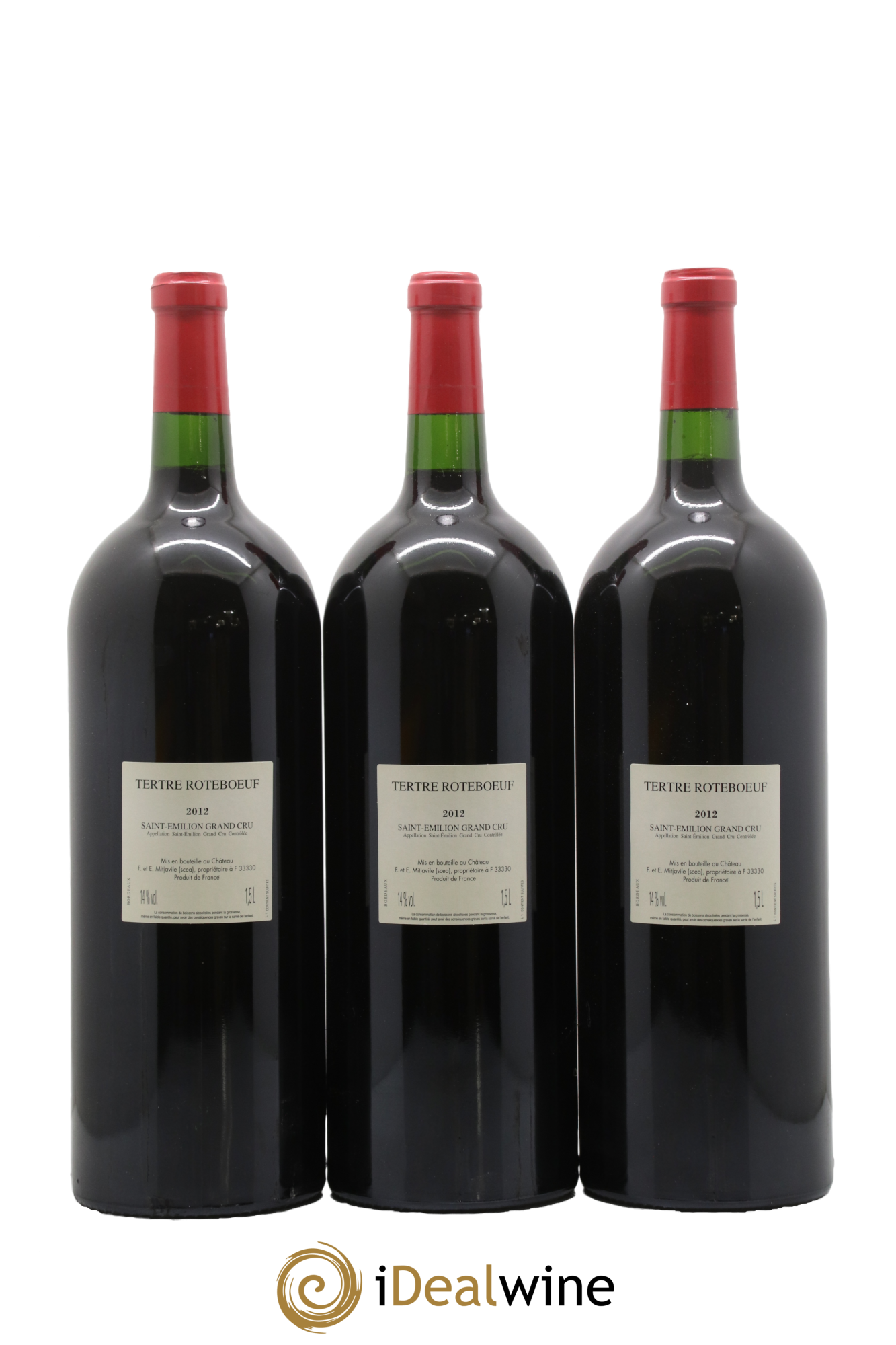 Château Tertre Roteboeuf 2012 - Lot of 6 magnums - 4