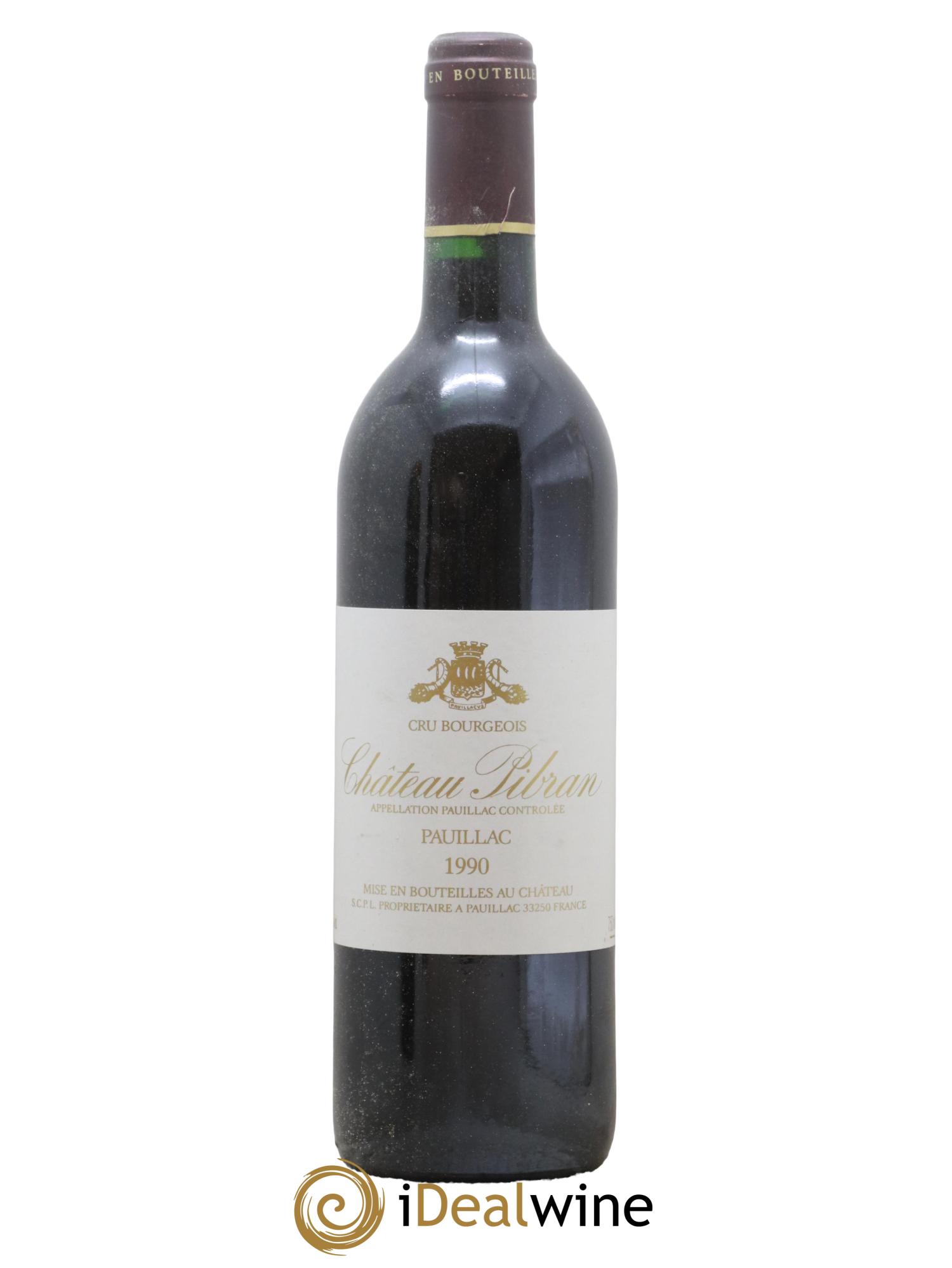 Château Pibran 1990 - Lot de 1 bouteille - 0