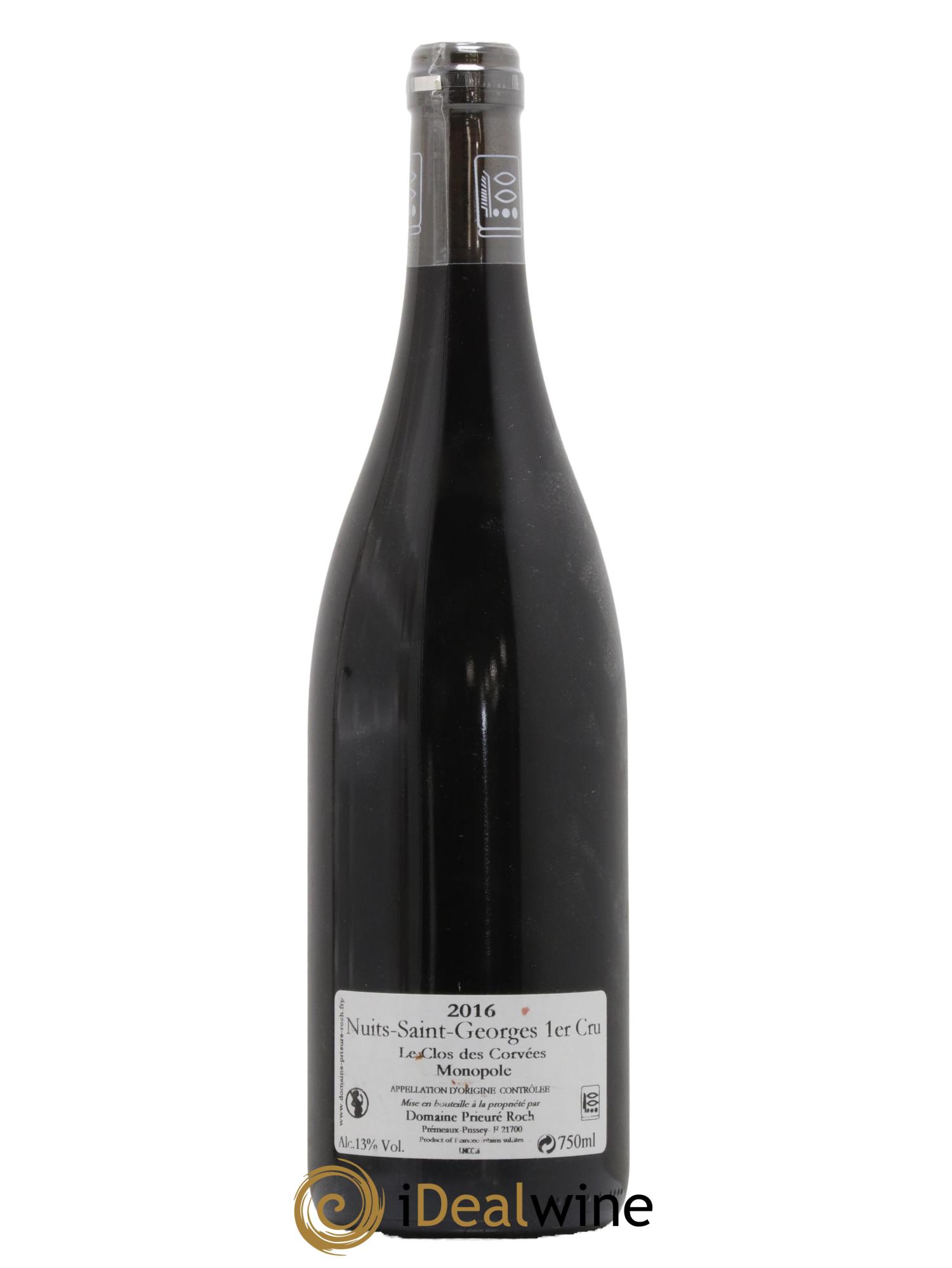 Nuits-Saint-Georges 1er Cru Le Clos des Corvées Vieilles Vignes Prieuré Roch 2016 - Lotto di 1 bottiglia - 1