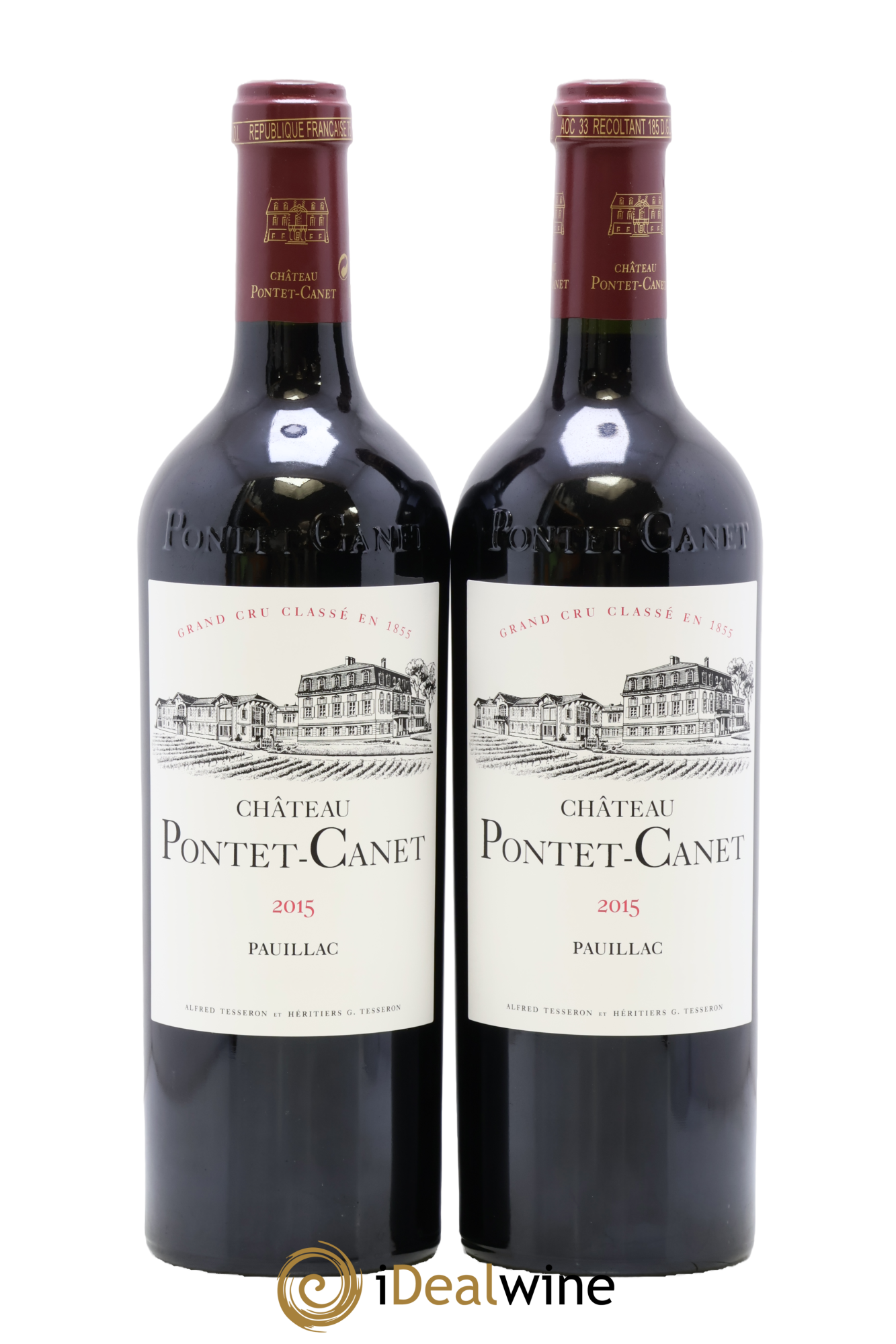 Château Pontet Canet 5ème Grand Cru Classé 2015 - Lot de 2 bouteilles - 0