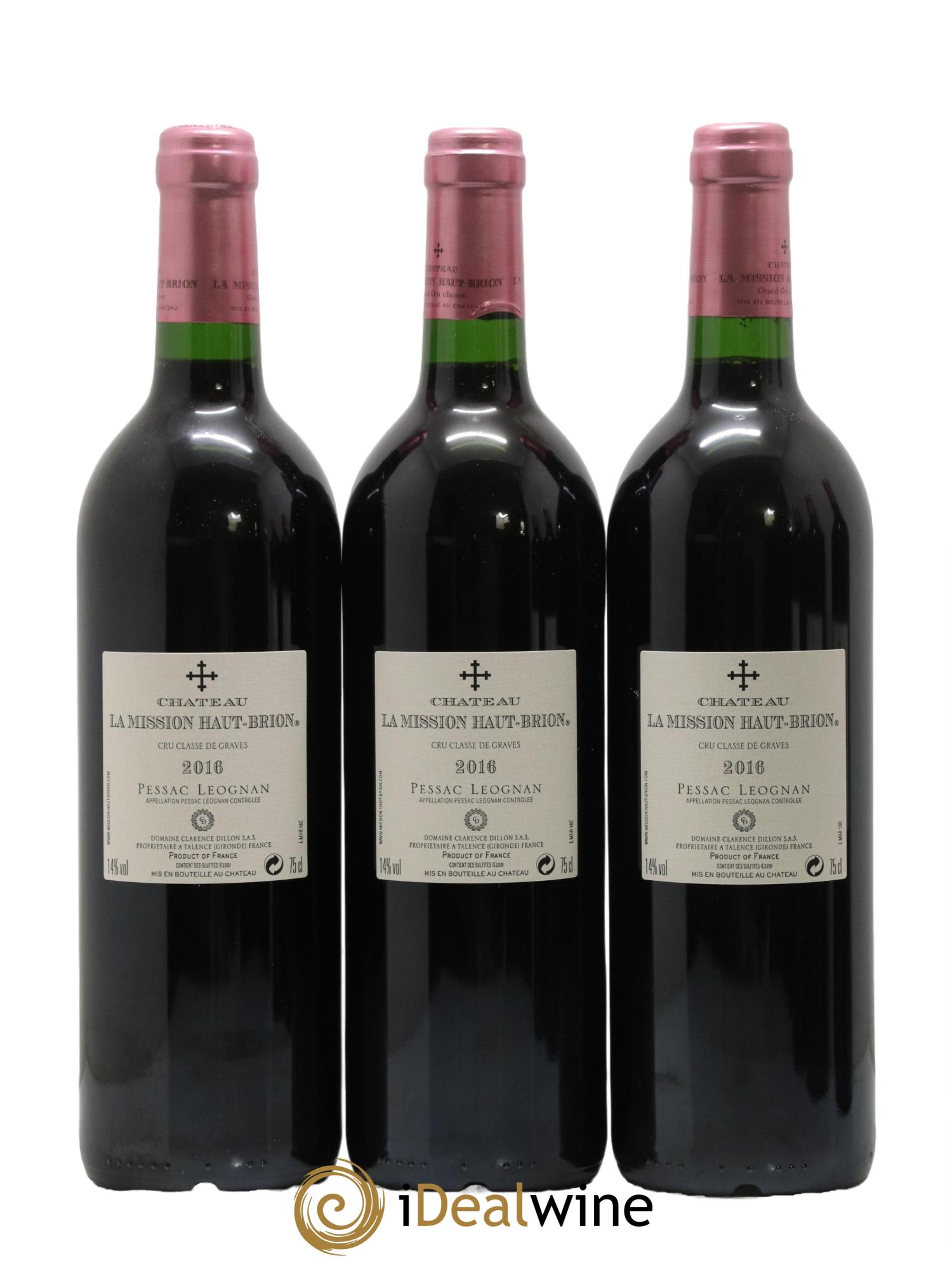 Château la Mission Haut-Brion Cru Classé de Graves 2016 - Lot of 6 bottles - 4