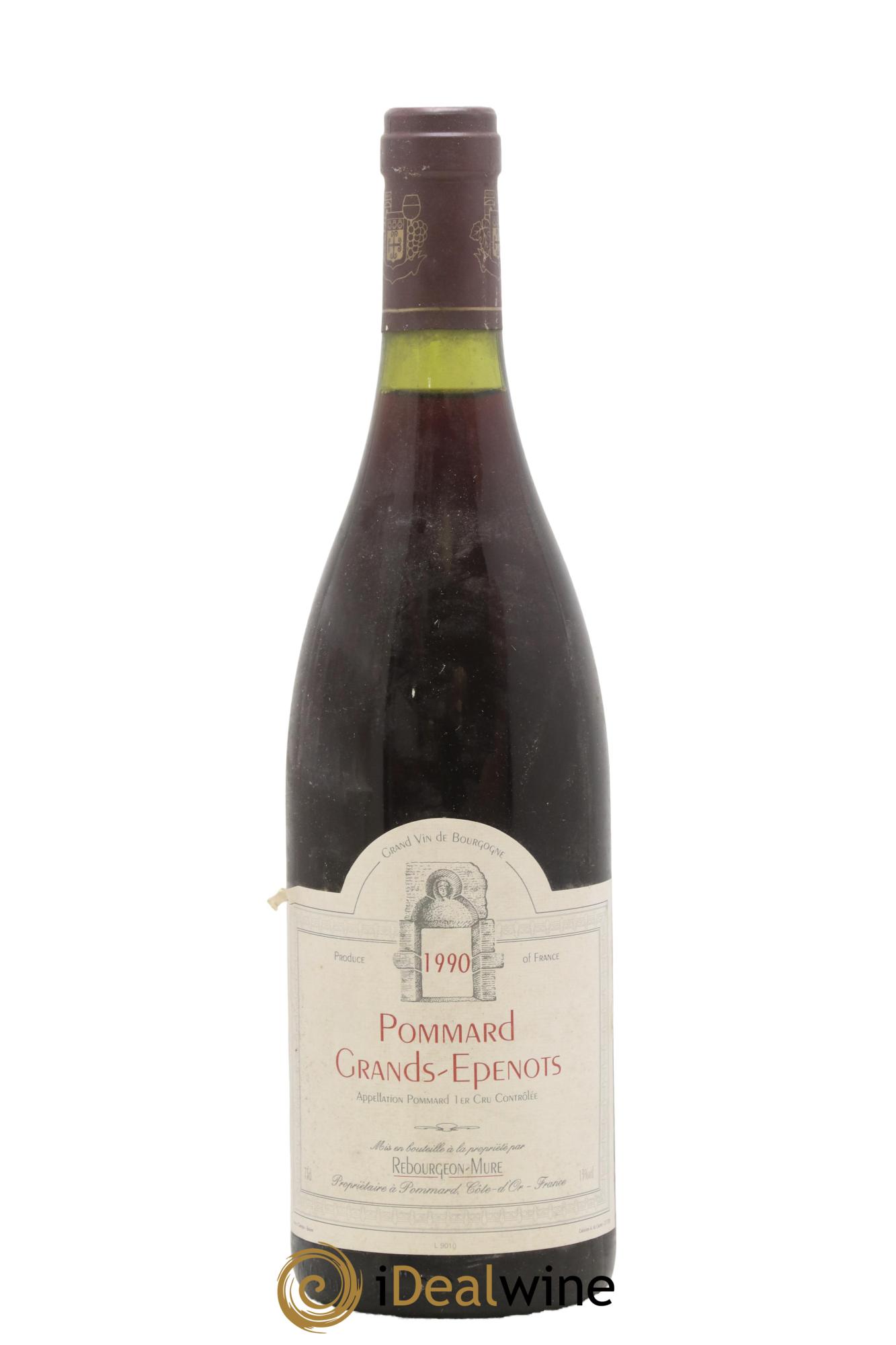 Pommard 1er Cru Grands Epenots Rebourgeon-Mure 1990 - Posten von 1 Flasche - 0
