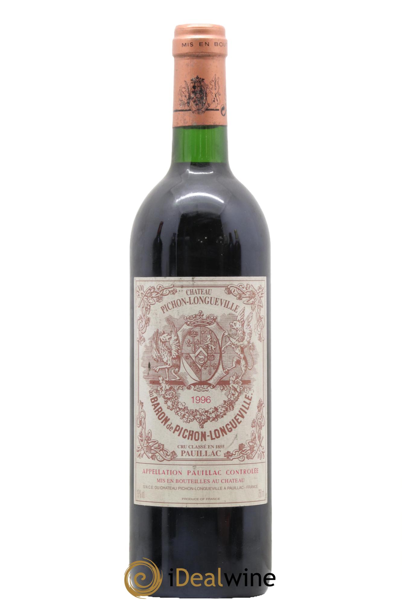 Pichon Longueville Baron 2ème Grand Cru Classé 1996 - Lot de 1 bouteille - 0