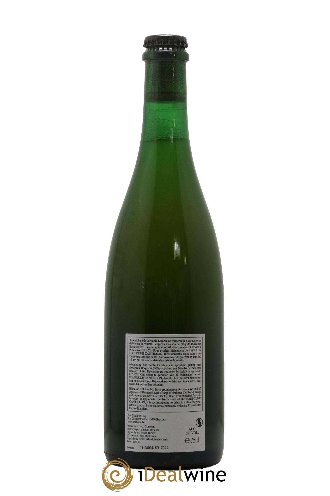 Bière Cuvée Fou'Foune Gueuze Cantillon - Lot of 1 bottle - 1