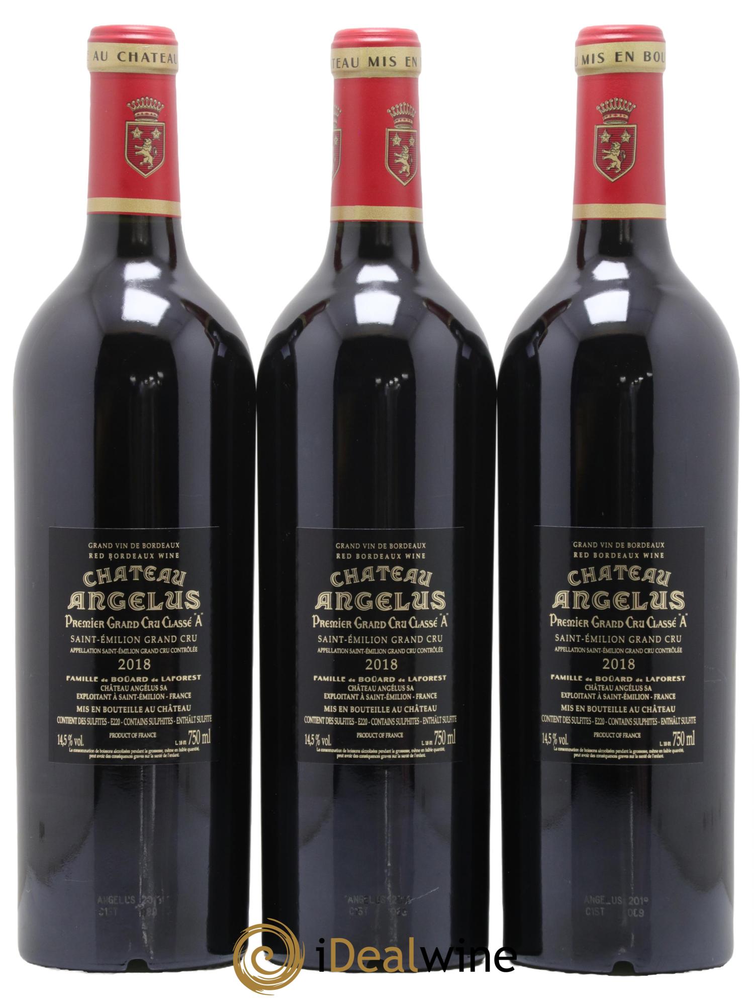 Château Angélus 1er Grand Cru Classé A 2018 - Lot de 6 bouteilles - 4