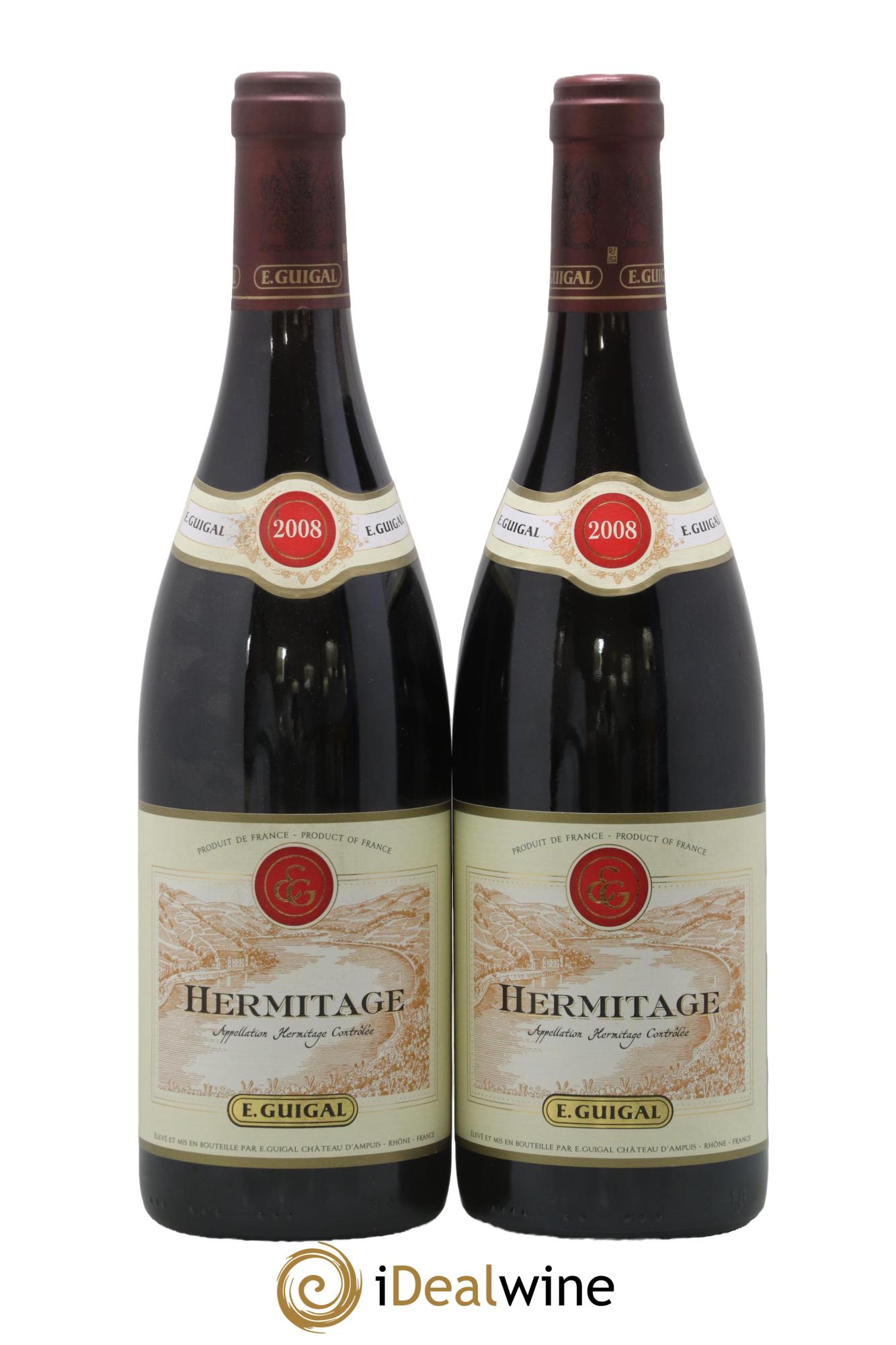 Hermitage Guigal 2008 - Lot of 2 bottles - 0