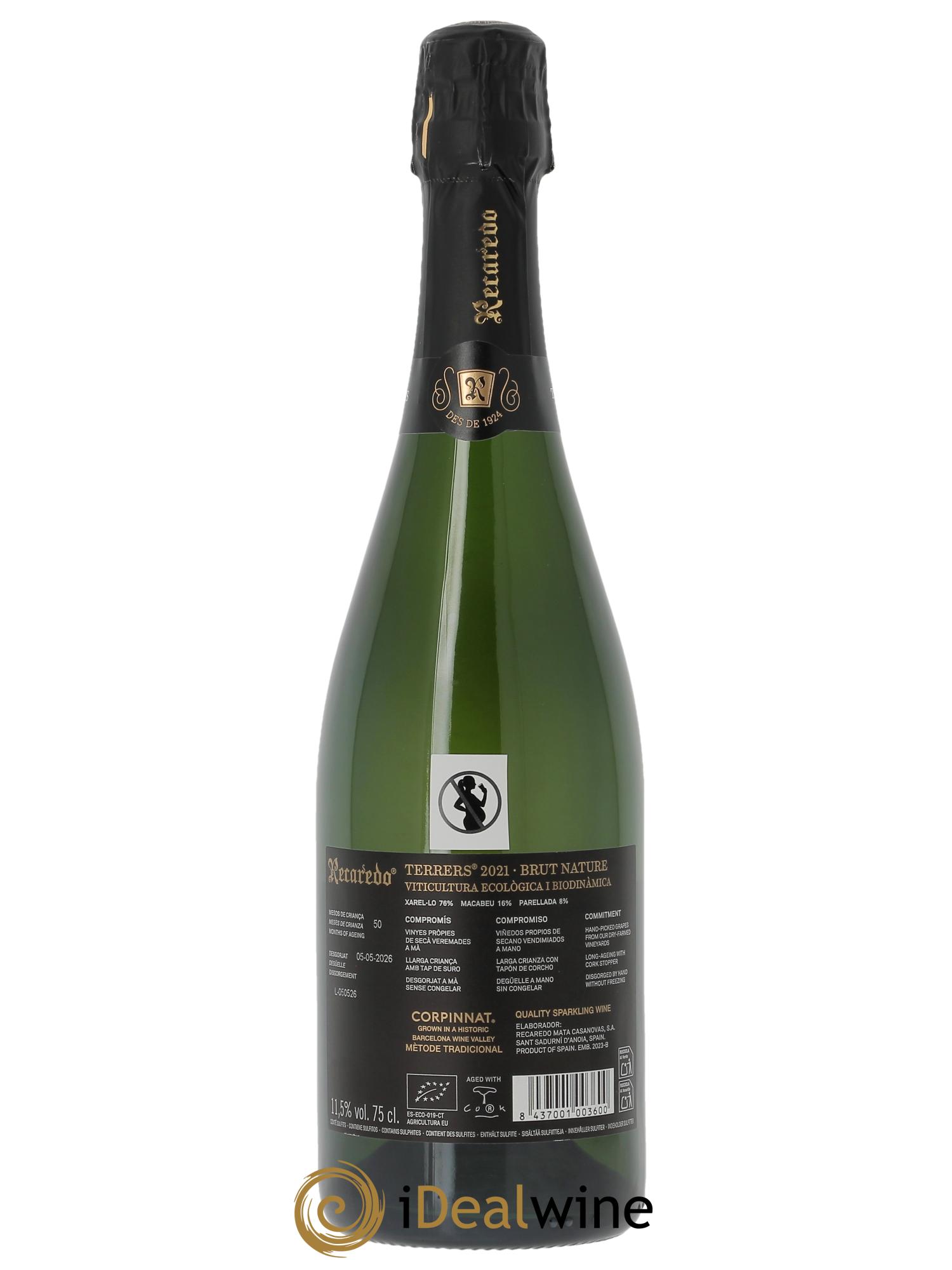 Corpinnat Terrers Recaredo  2021 - Lote de 1 botella - 1