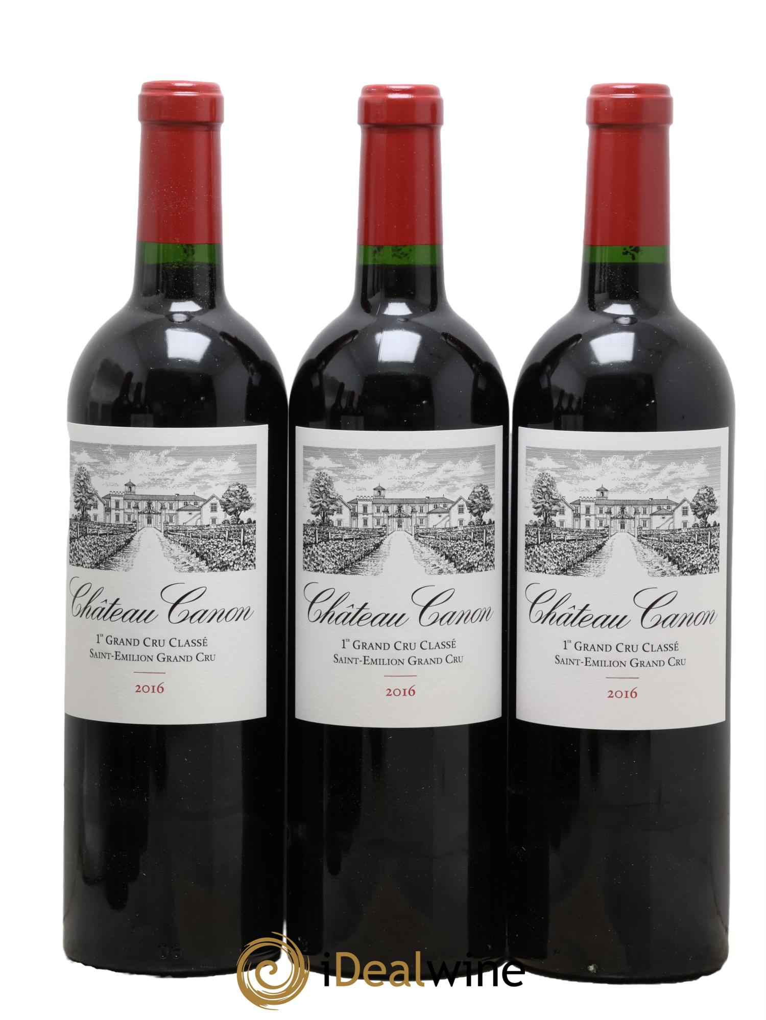 Château Canon 1er Grand Cru Classé B  2016 - Lotto di 6 bottiglie - 1