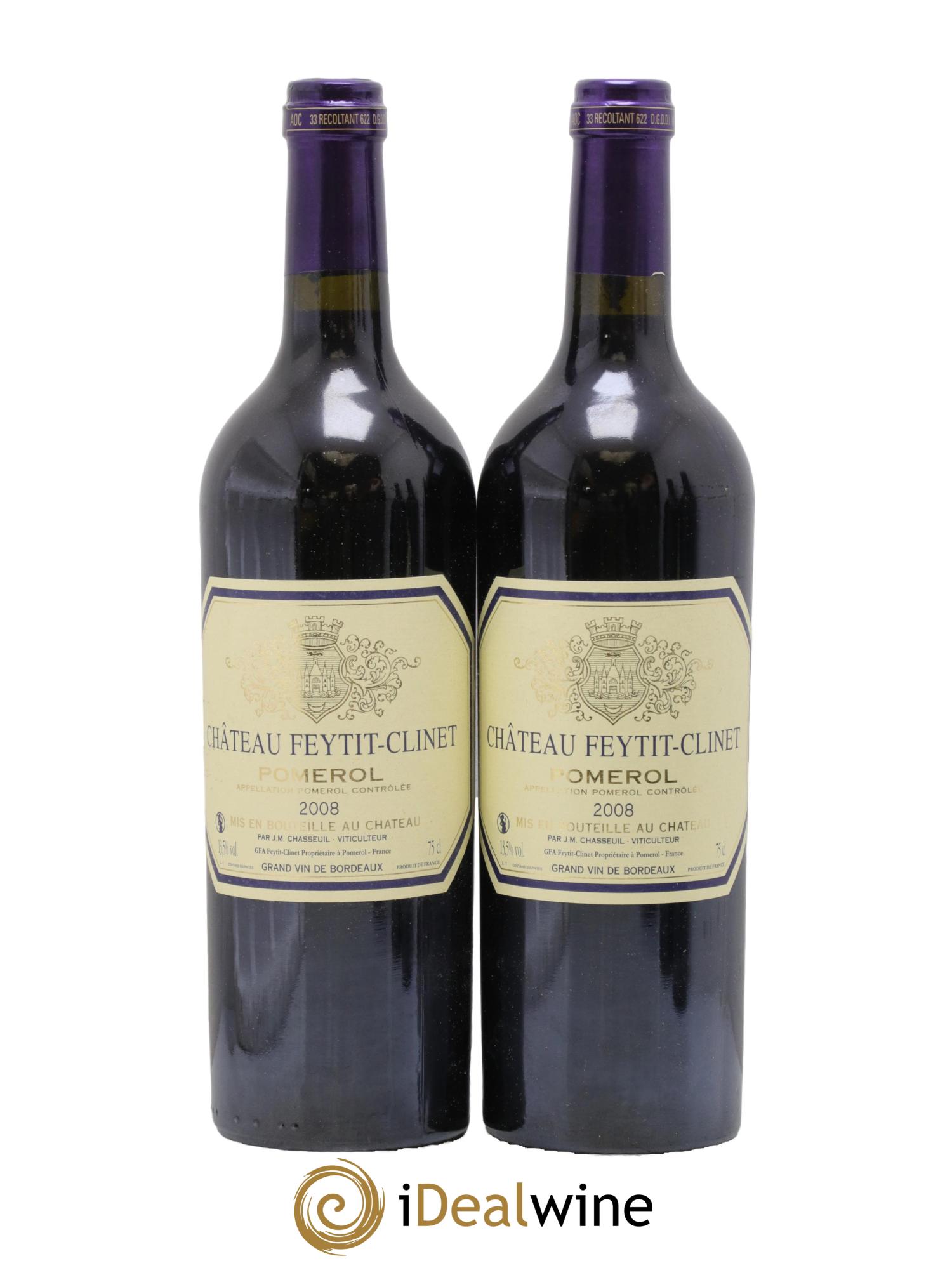 Château Feytit-Clinet 2008 - Posten von 2 Flaschen - 0