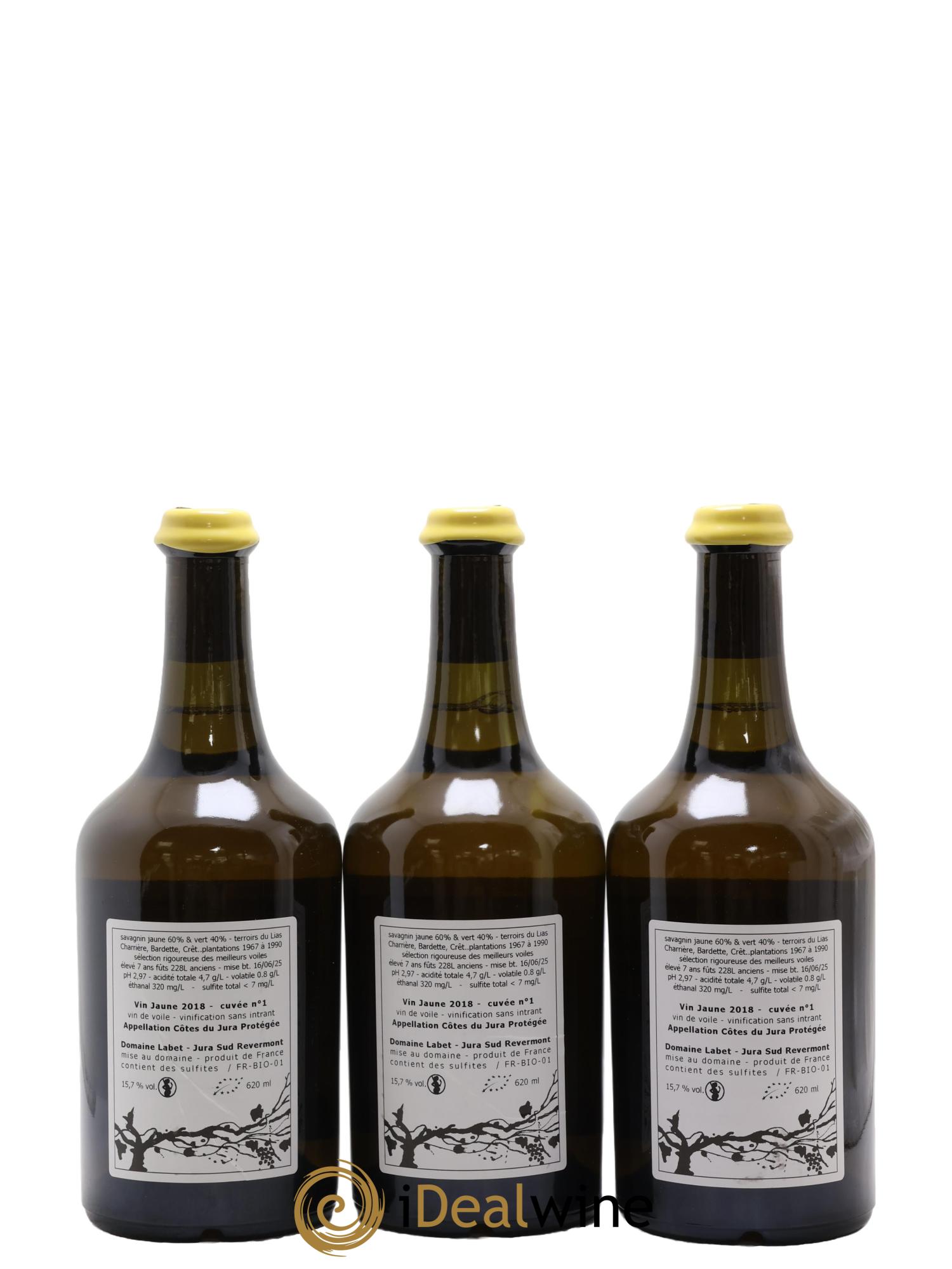Côtes du Jura Vin Jaune Romain - Julien  - Charline Labet 2018 - Posten von 3 Clavelin - 1