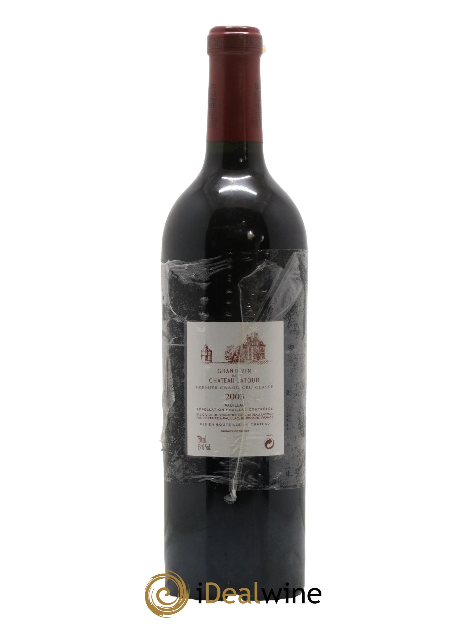 Château Latour 1er Grand Cru Classé 2003 - Lot de 1 bouteille - 1