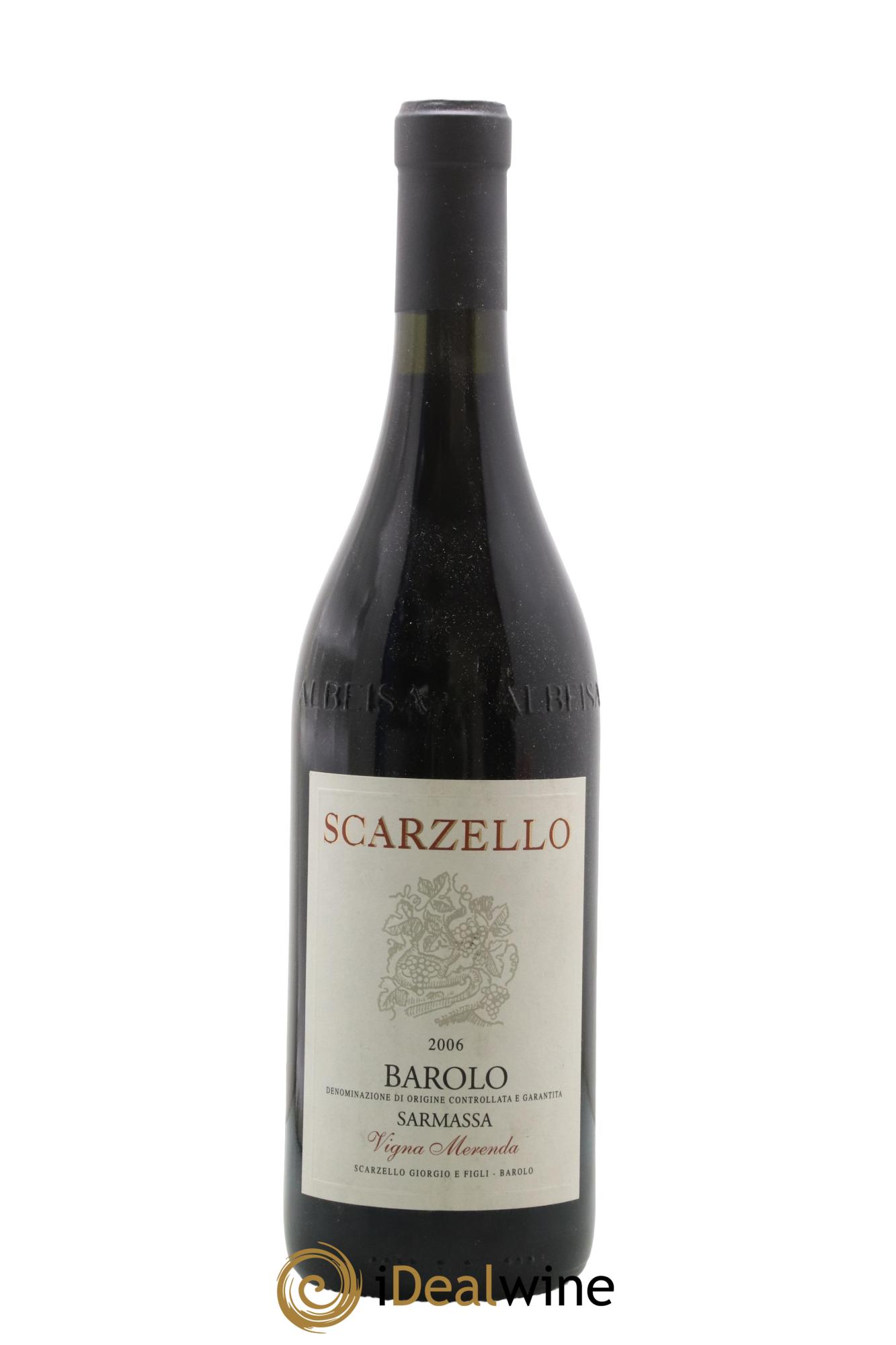 Barolo Sarmassa Vigna Merenda Giorgio Scarzello 2006 - Lot de 1 bouteille - 0