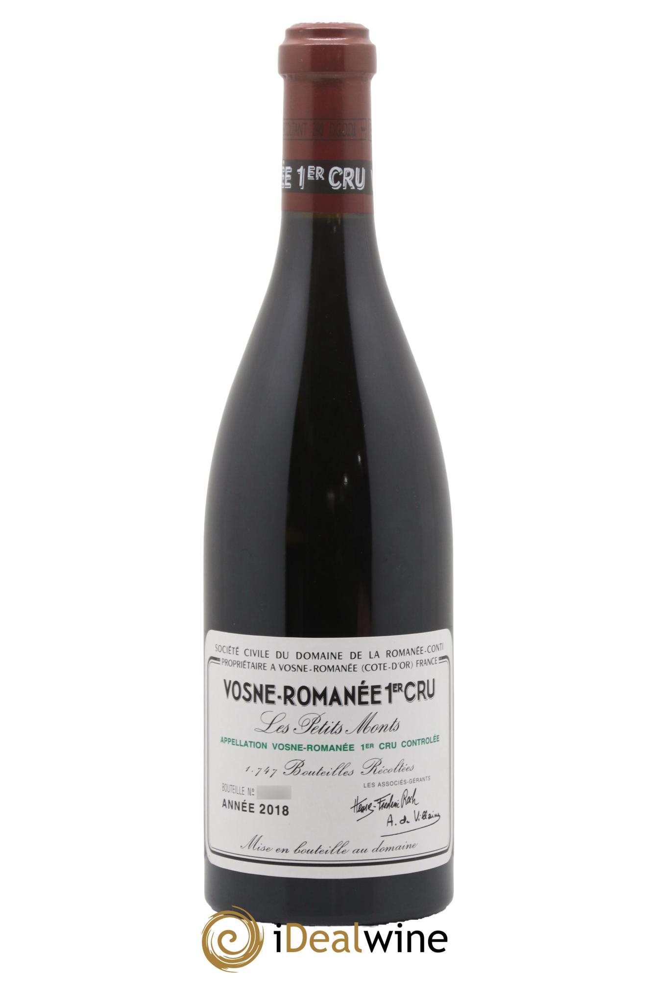 Vosne-Romanée 1er Cru Les Petits Monts Domaine de La Romanée-Conti 2018 - Lot of 1 bottle - 0
