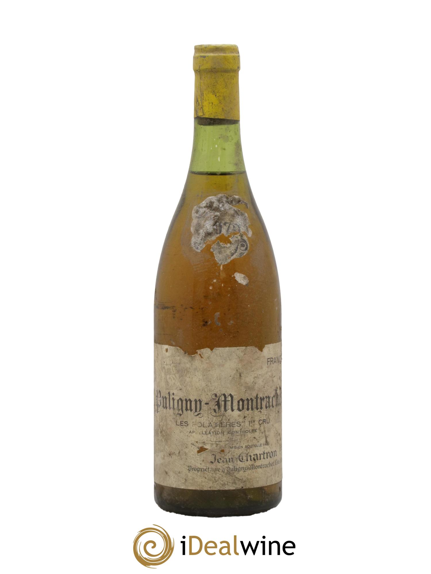 Puligny-Montrachet 1er Cru Folatières Jean Chartron (Domaine) 1979 - Lot de 1 bouteille - 0