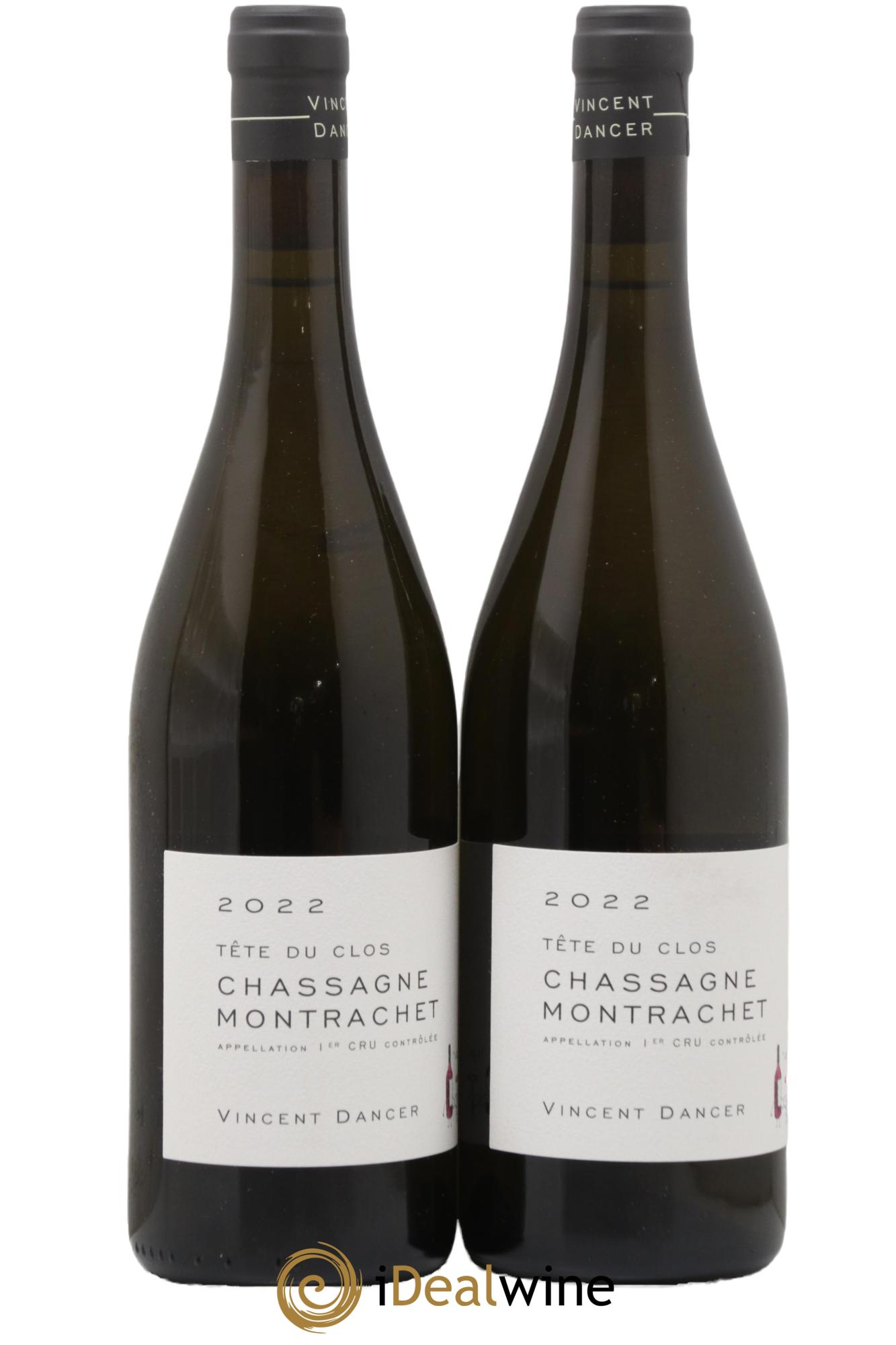 Chassagne-Montrachet 1er Cru (Morgeot) Tête du Clos Vincent Dancer 2022 - Lot de 2 bouteilles - 0