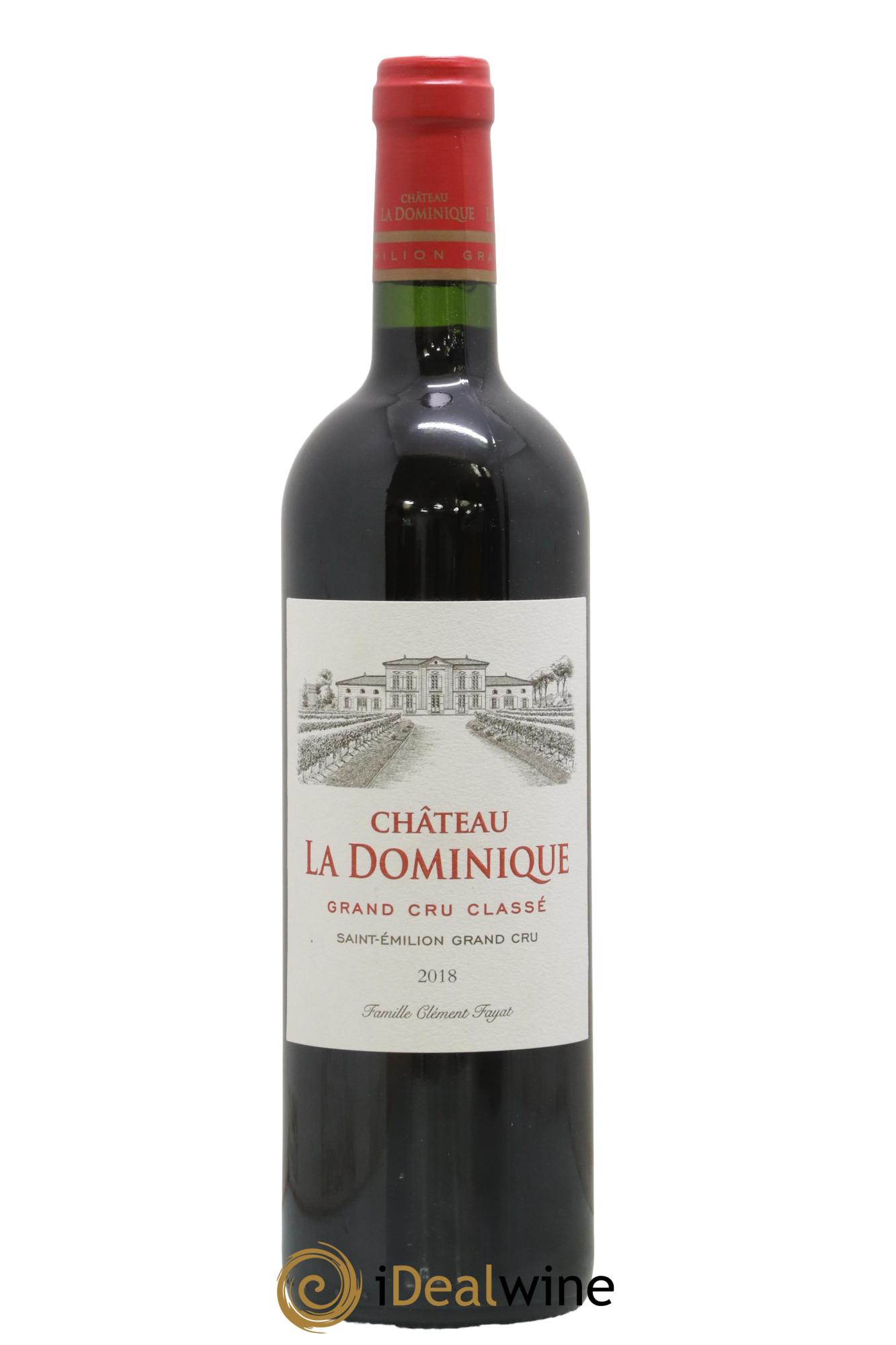 Château la Dominique Grand Cru Classé 2018 - Lot de 1 bouteille - 0