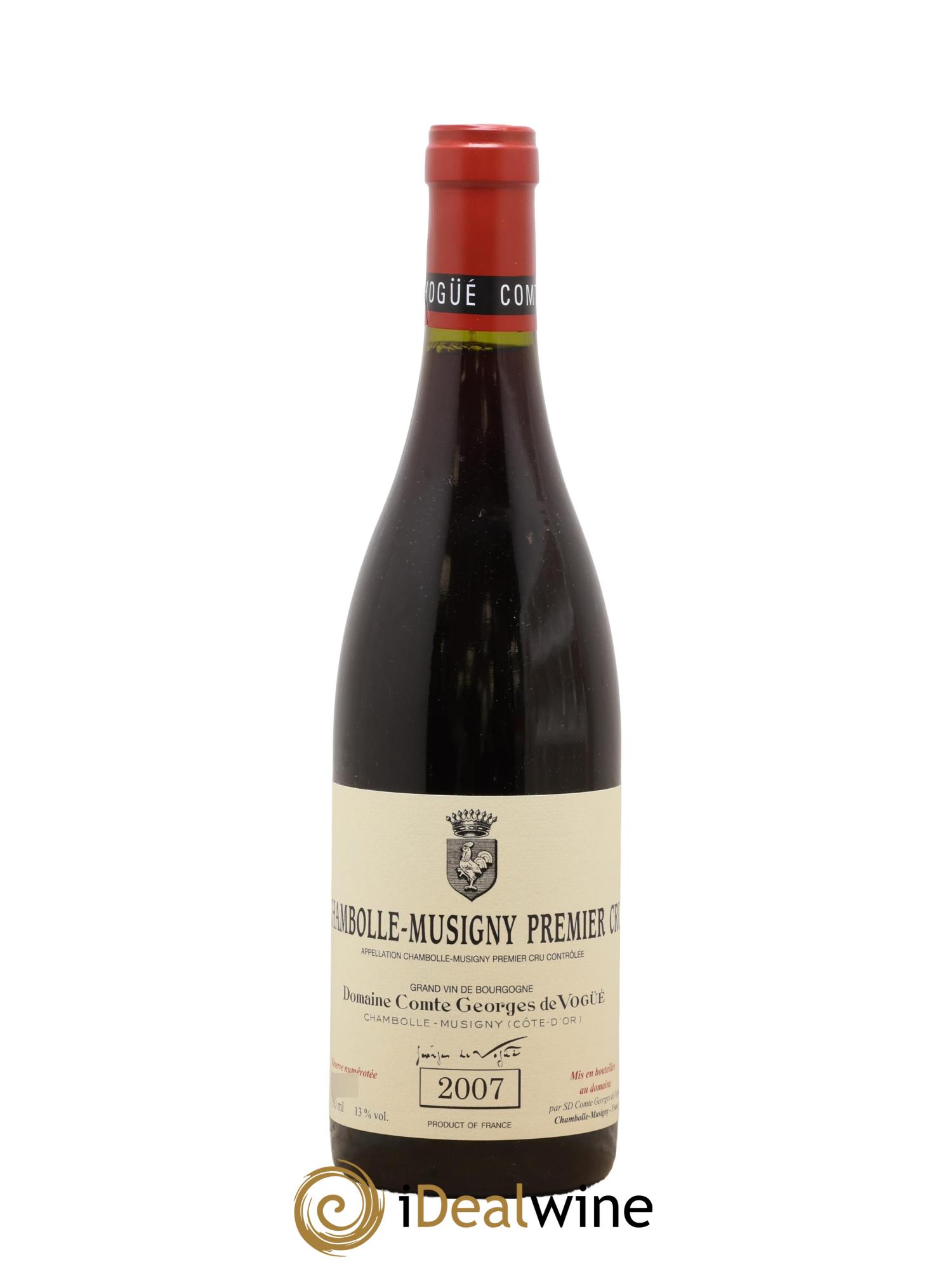 Chambolle-Musigny 1er Cru Comte Georges de Vogüé 2007 - Lot de 1 bouteille - 0