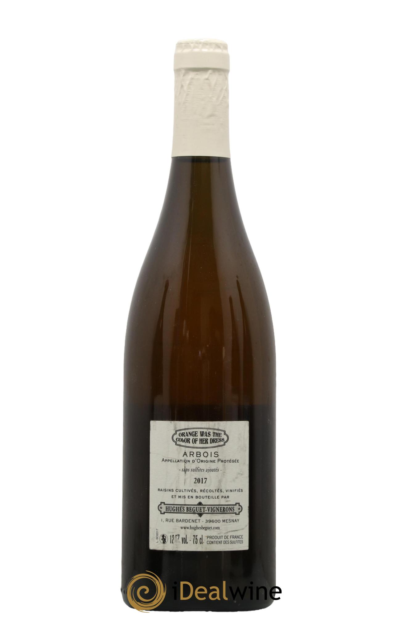 Arbois Orange Was The Color Of Her Dress Hughes Beguet 2017 - Lot de 1 bouteille - 1