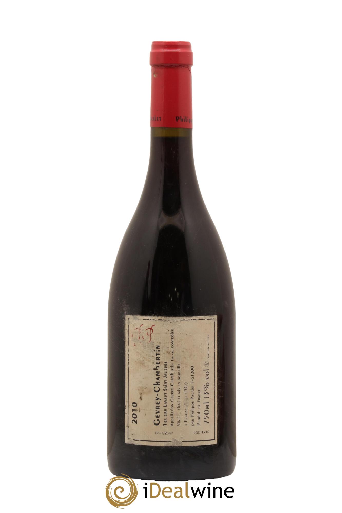 Gevrey-Chambertin 1er Cru Lavaux Saint-Jacques Philippe Pacalet 2010 - Lotto di 1 bottiglia - 1