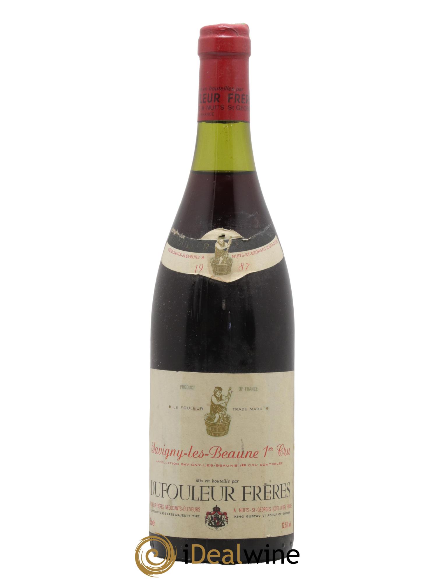 Savigny-lès-Beaune 1er Cru Domaine Dufouleur 1987 - Lot de 1 bouteille - 0