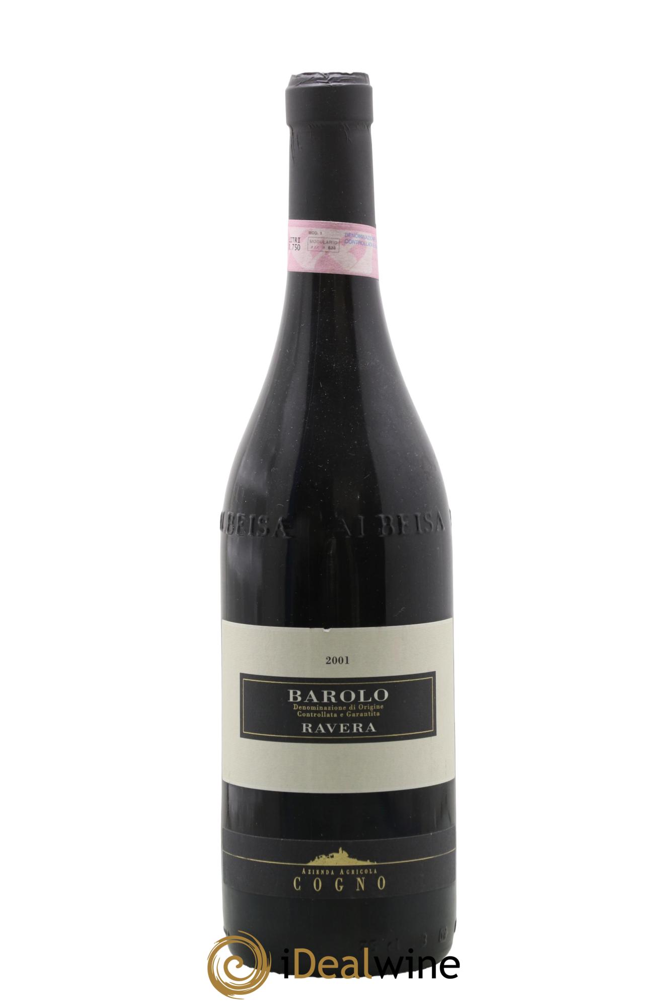 Barolo DOCG Ravera Elvio Cogno 2001 - Lot of 1 bottle - 0