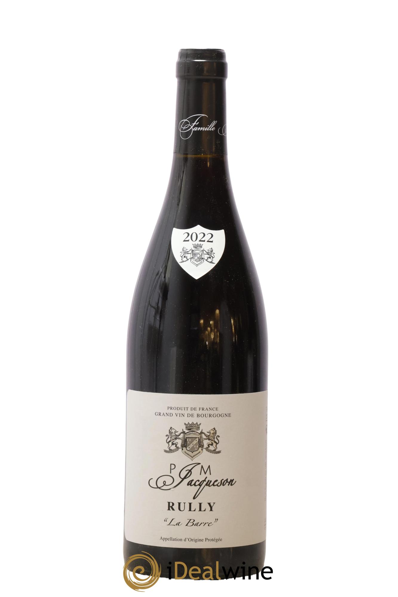 Rully La Barre Paul & Marie Jacqueson 2022 - Posten von 1 Flasche - 0