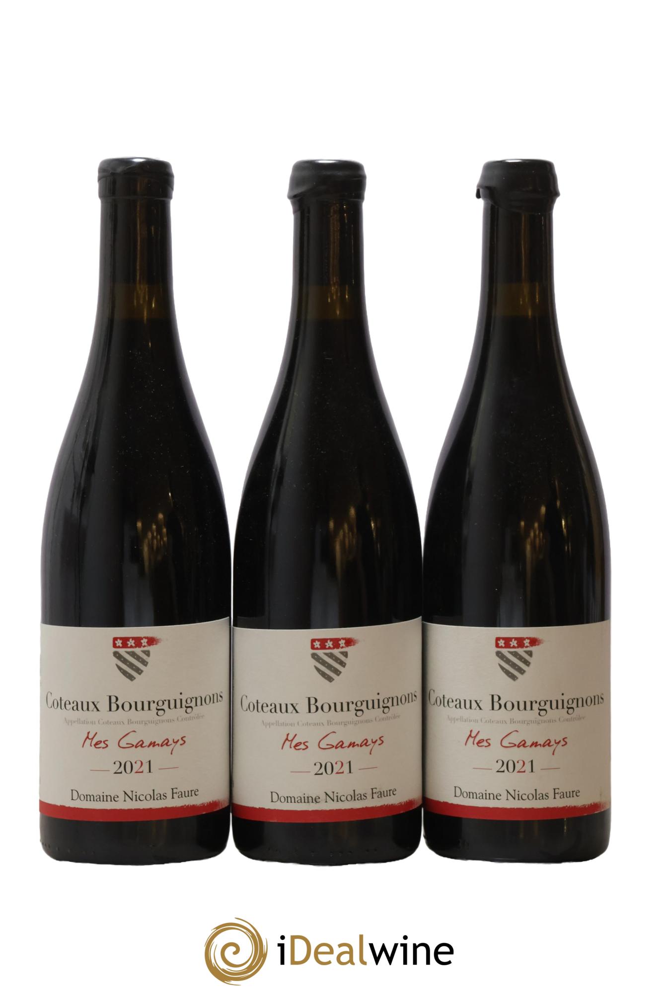 Côteaux Bourguignons Mes Gamays Nicolas Faure 2021 - Lot of 3 bottles - 0