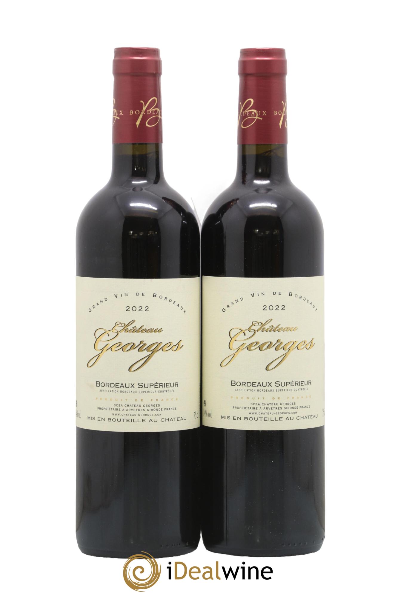 Bordeaux Château Georges 2022 - Lot of 2 bottles - 0