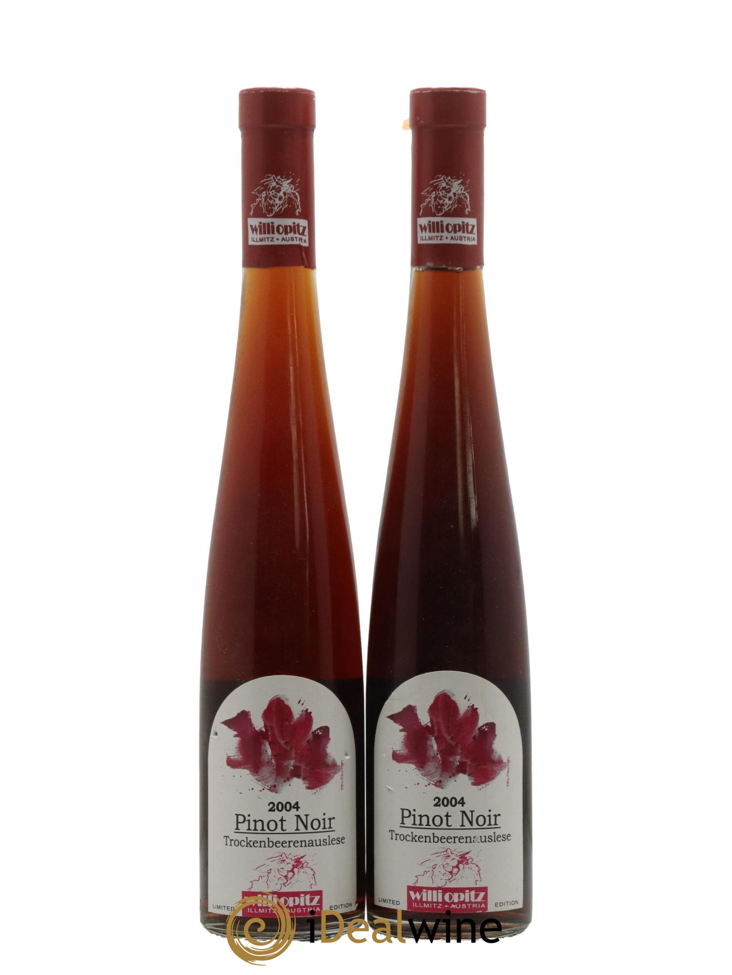 Autriche Pinot Noir Trockenbeerenauslese Willi Opitz 2004 - Lot de 2 demi bouteilles - 0