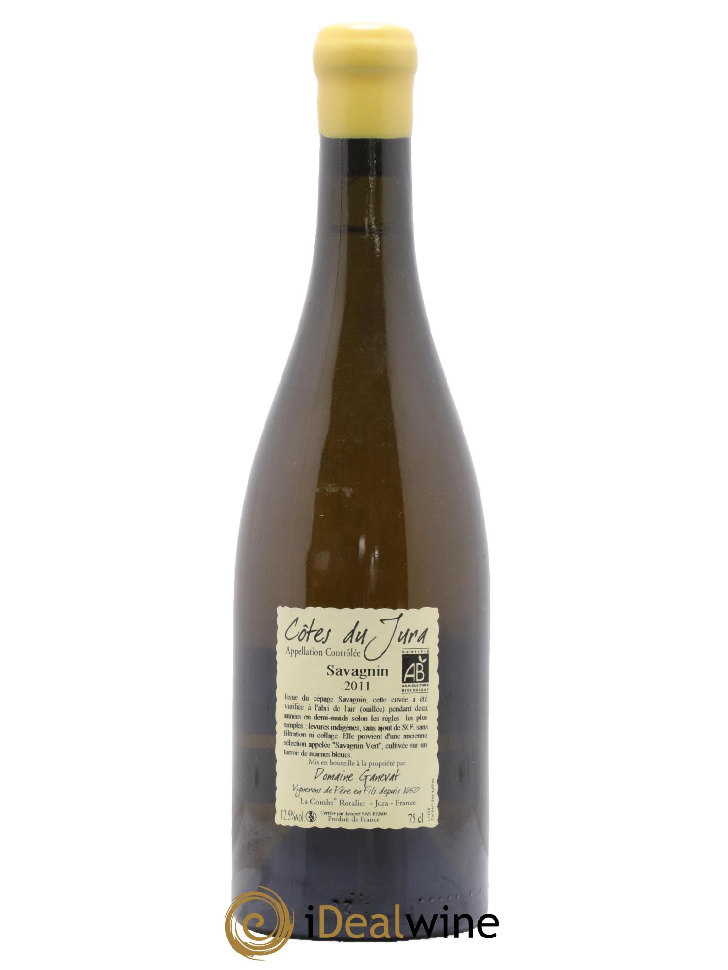 Côtes du Jura Les Chalasses Marnes Bleues Jean-François Ganevat (Domaine) 2011 - Lot de 1 bouteille - 1